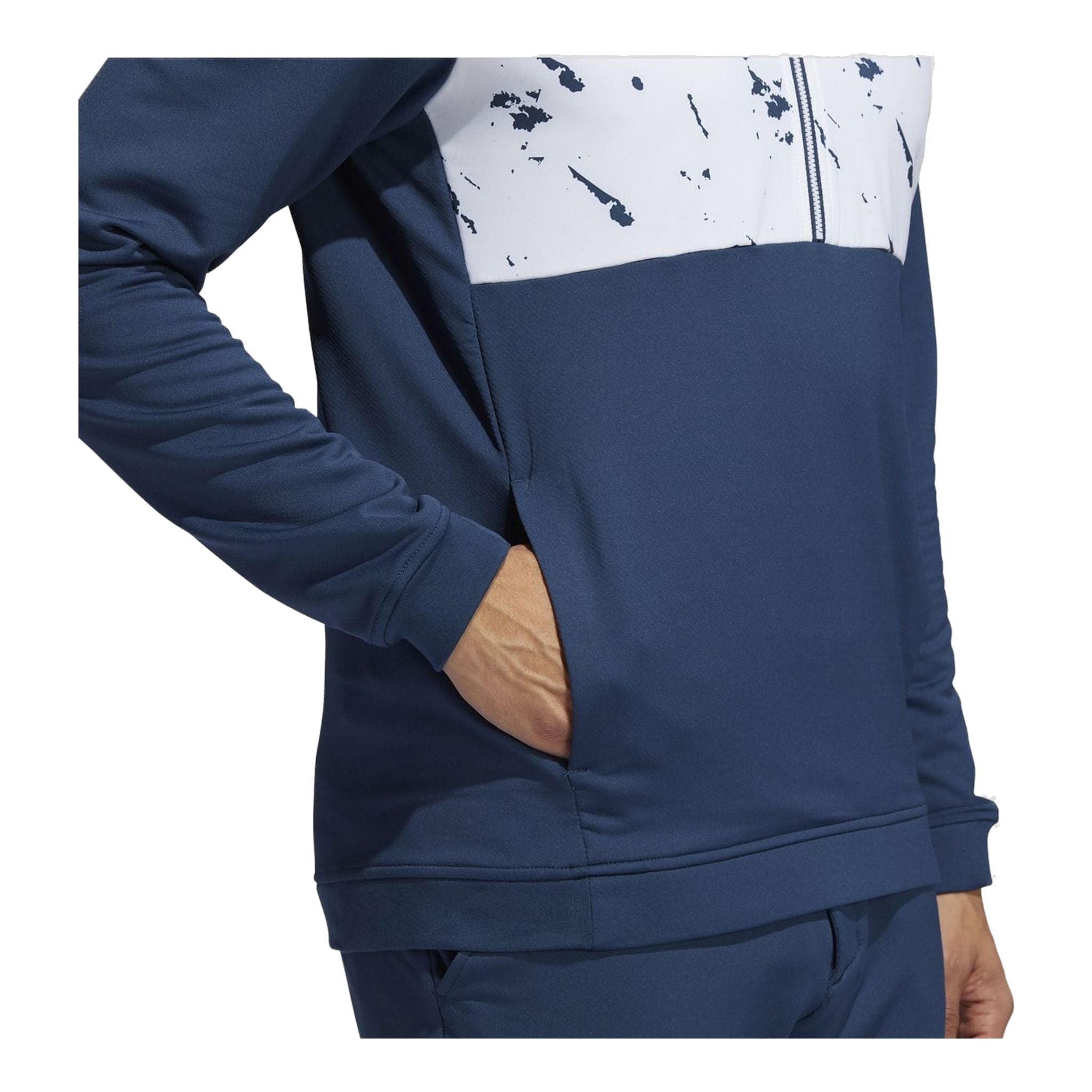 Adidas Anorak Pullover CRDY Mezza Zip Blu Navy/Bianco Uomo