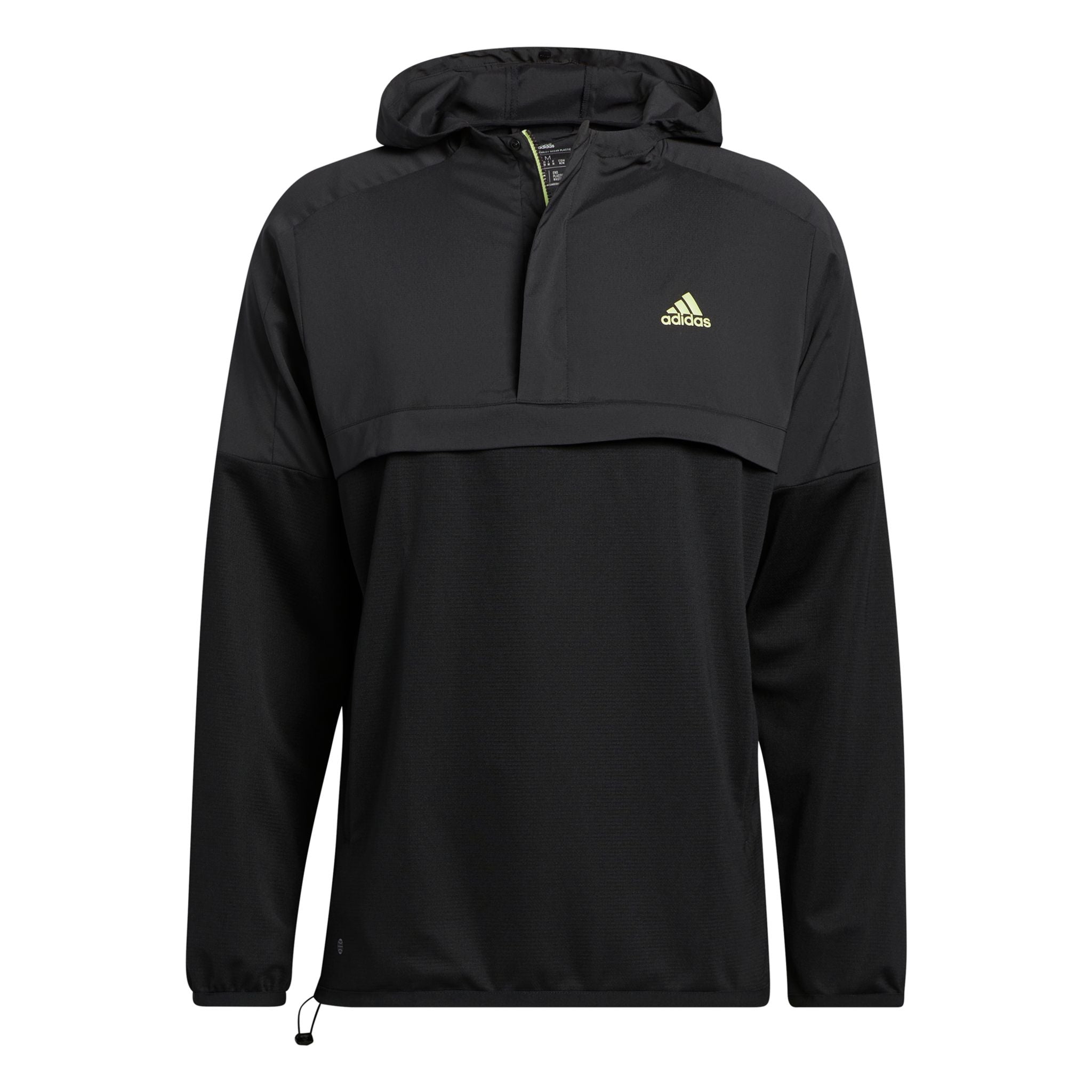 Adidas M Primeknit Quarter Zip Pullover Nero/Quasi Li Uomo