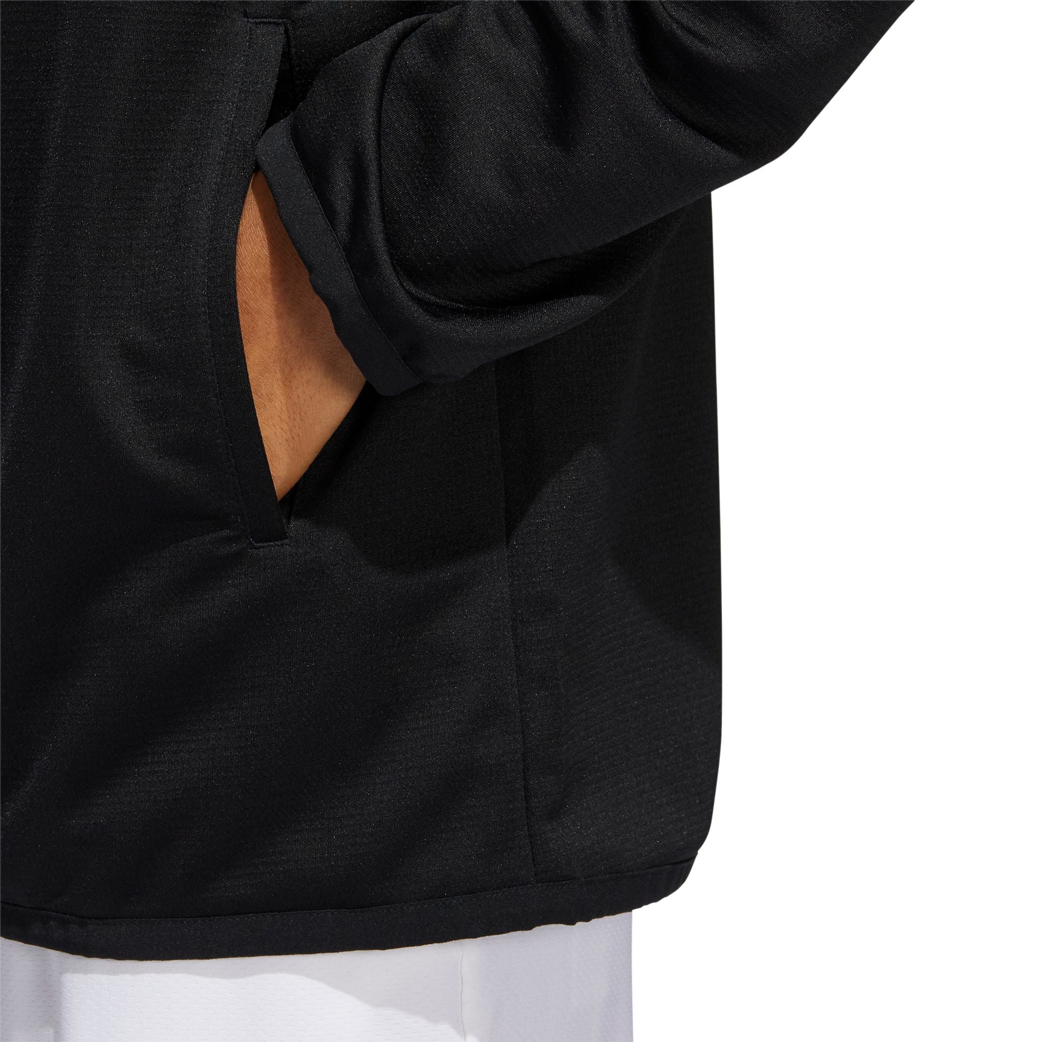 Adidas M Primeknit Quarter Zip Pullover Nero/Quasi Li Uomo