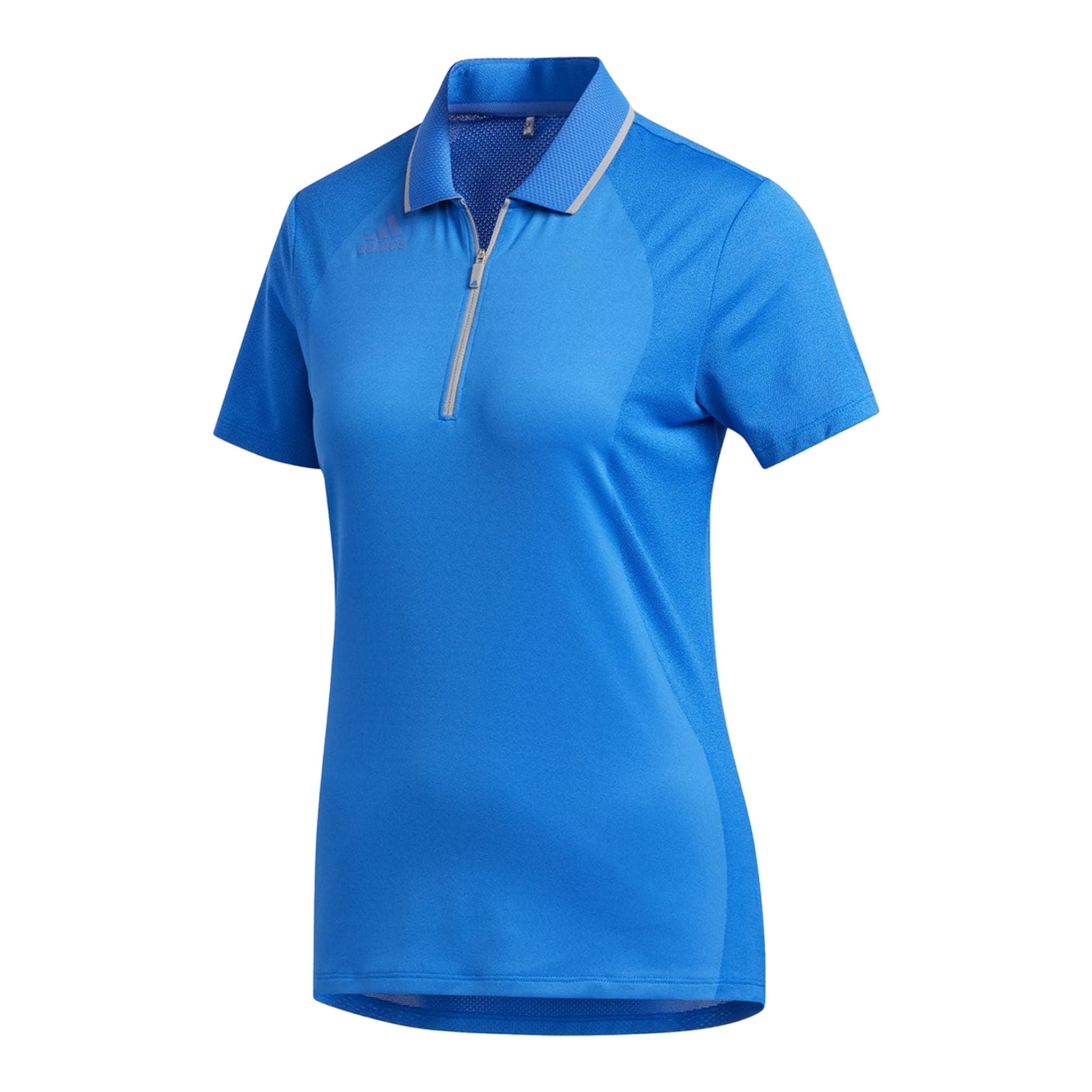 Adidas W Aeroready Engineered SS Polo Glory Blue Donna