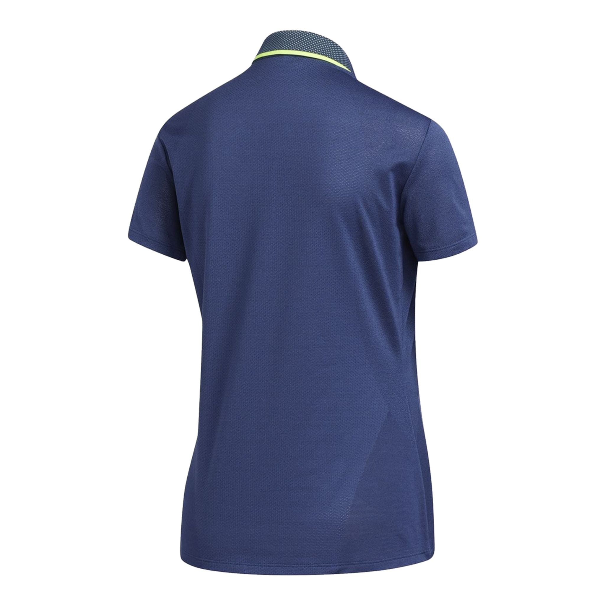 Adidas W Aeroready Engineered SS Polo Tech Indigo Donna