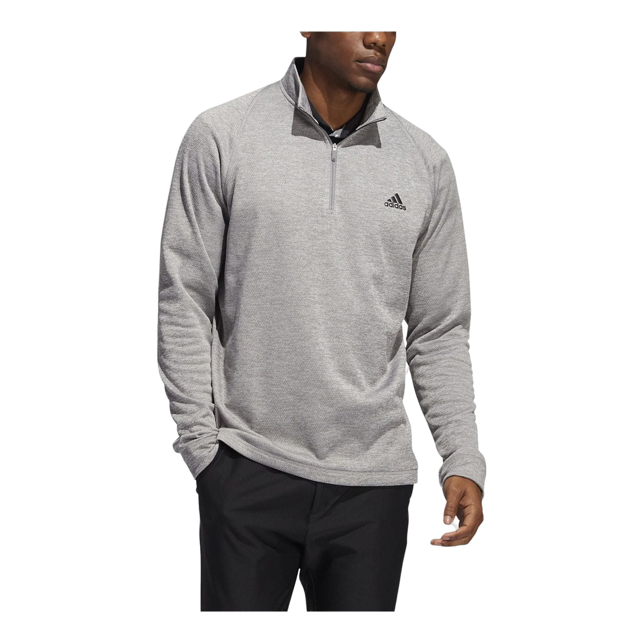 Adidas Midweight Half-Zip Layer Grigio Uomo