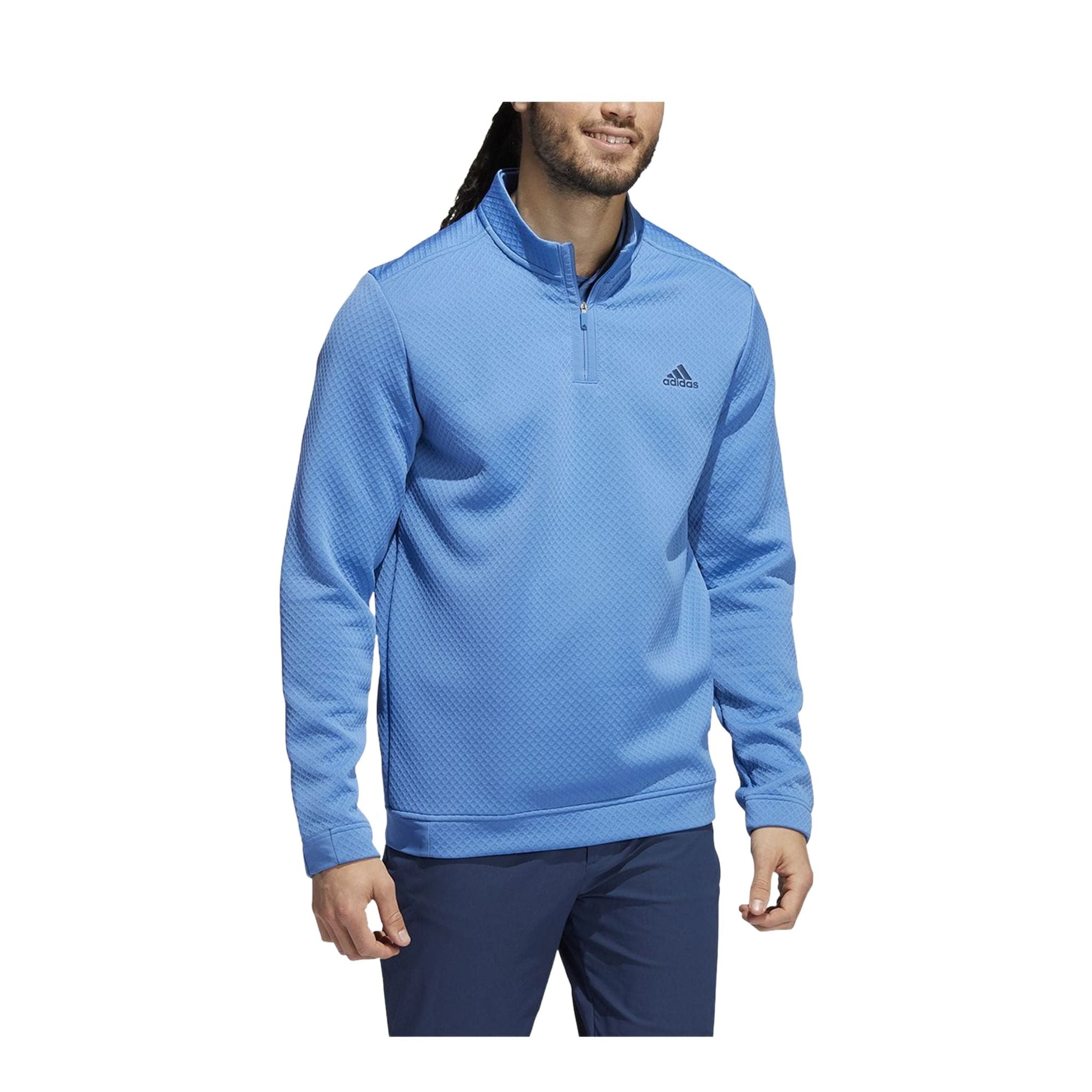 Maglione Adidas DWR Half Zip Blu Uomo