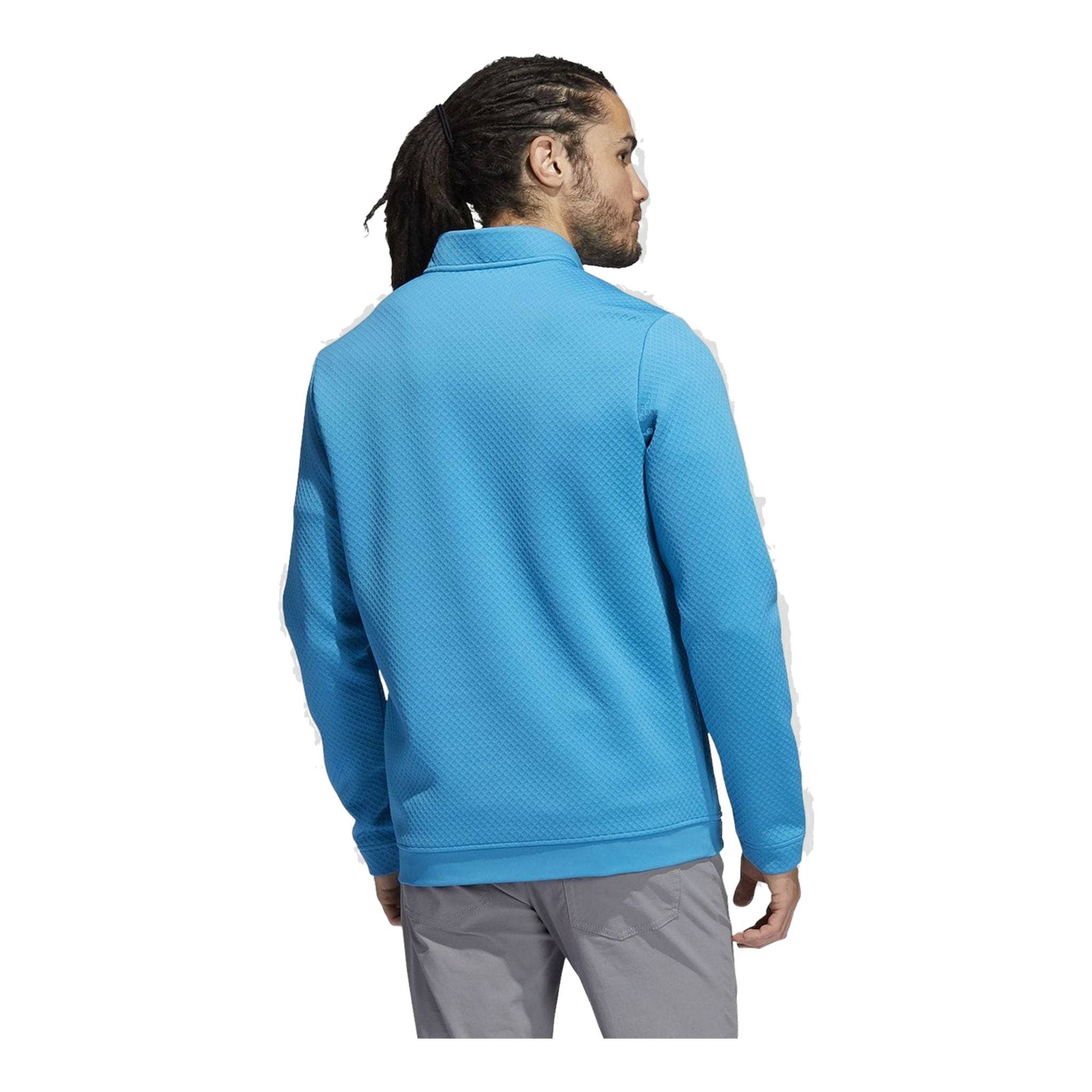 Maglione Adidas DWR Half Zip Turchese Uomo