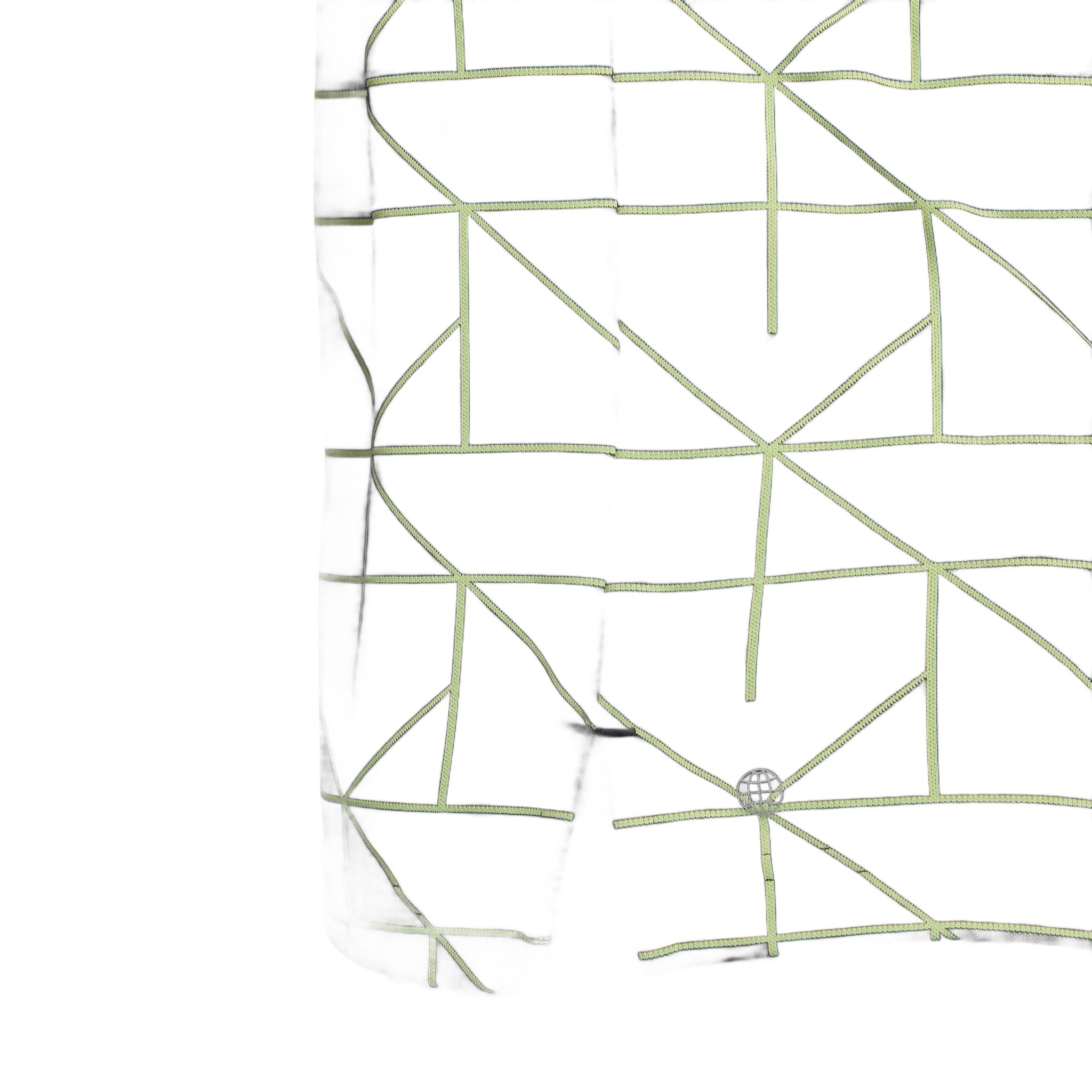 Adidas M Polo Jaquard Lines Nero/Lime Pulse Uomo