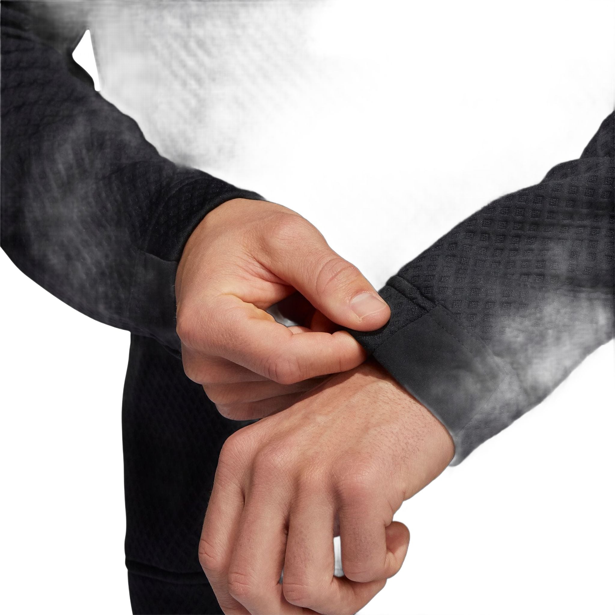 Felpa con zip 1/4 resistente e idrorepellente Adidas M nera da uomo