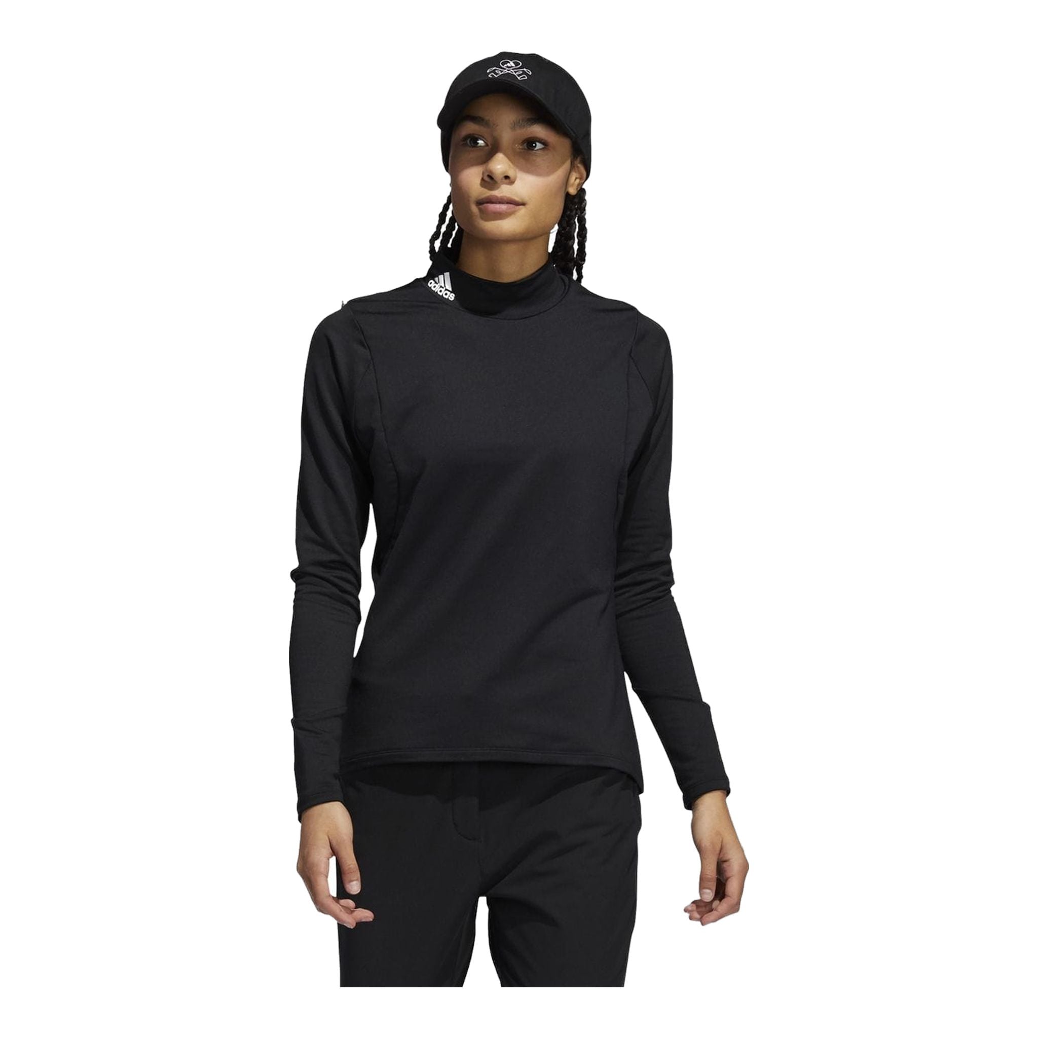 Adidas W Layer Mock Maniche Lunghe Nero Donna