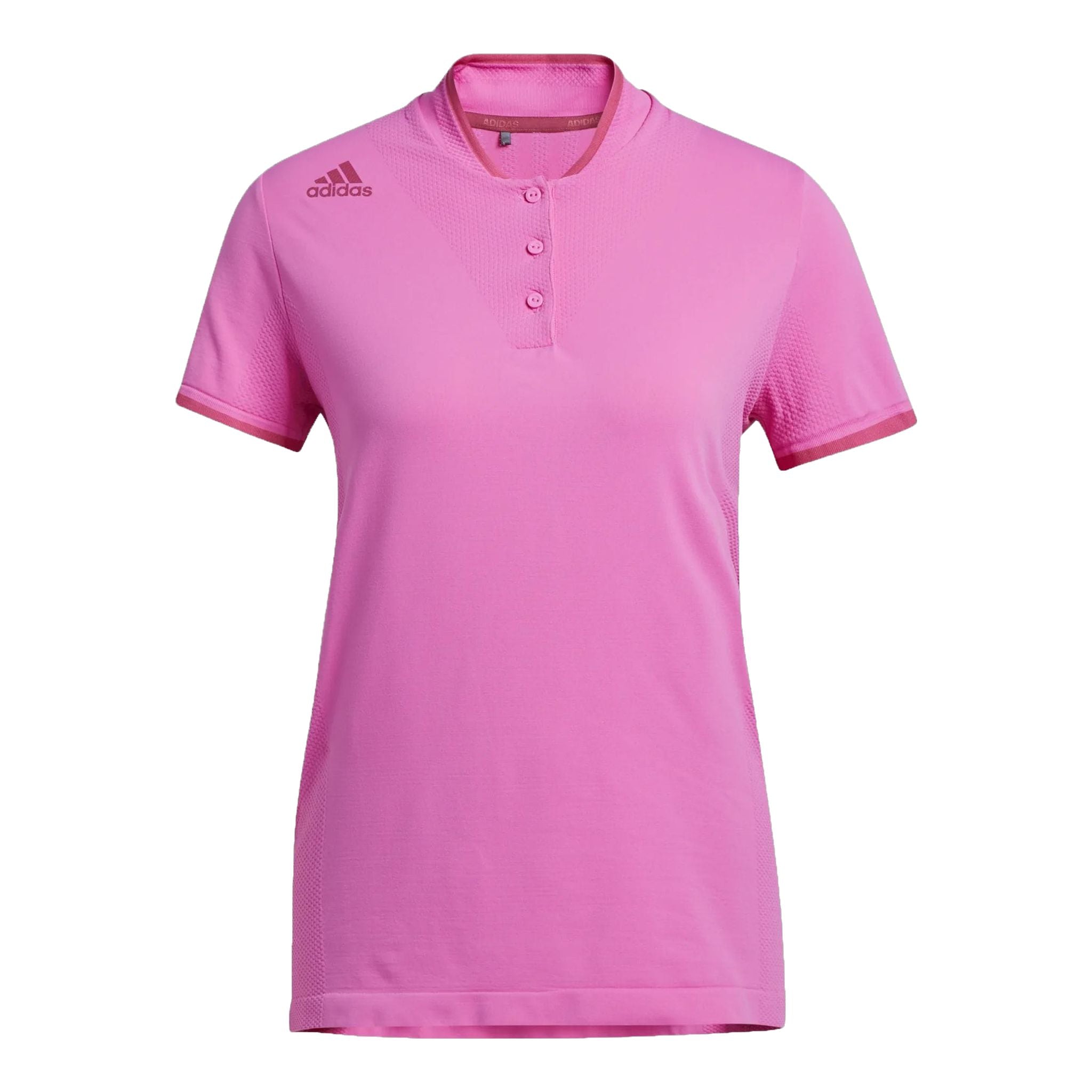 Adidas W Primeknit SS Polo Rosa Donna