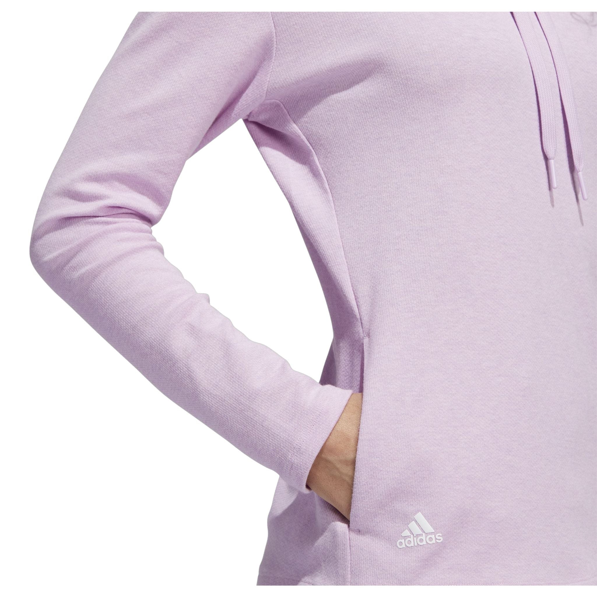 Adidas Melange High Mock Golf Pullover Bliss Lilac Mel Da Donna