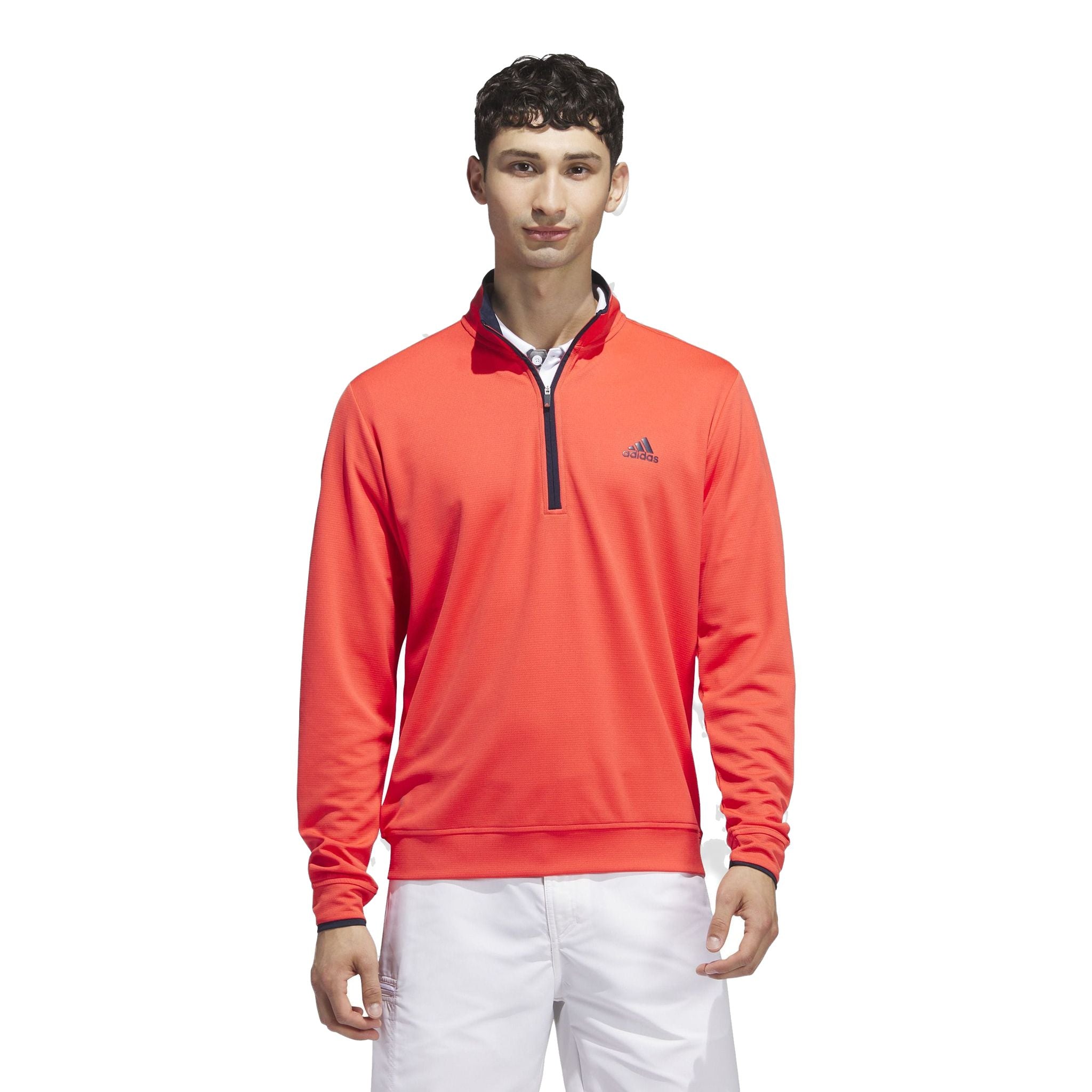 Adidas Ltwt Qtr Z Lc Pullover Uomo Rosso Uomo