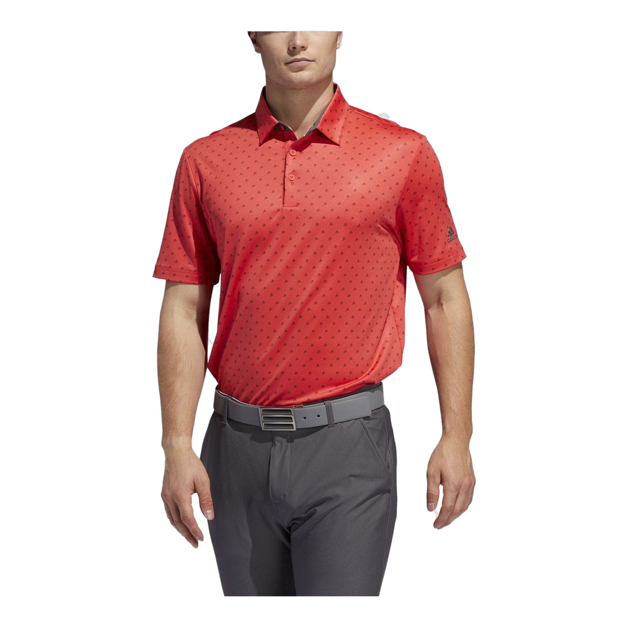 Adidas Ultimate365 Badge of Sort Polo Corallo/Grigio Uomo