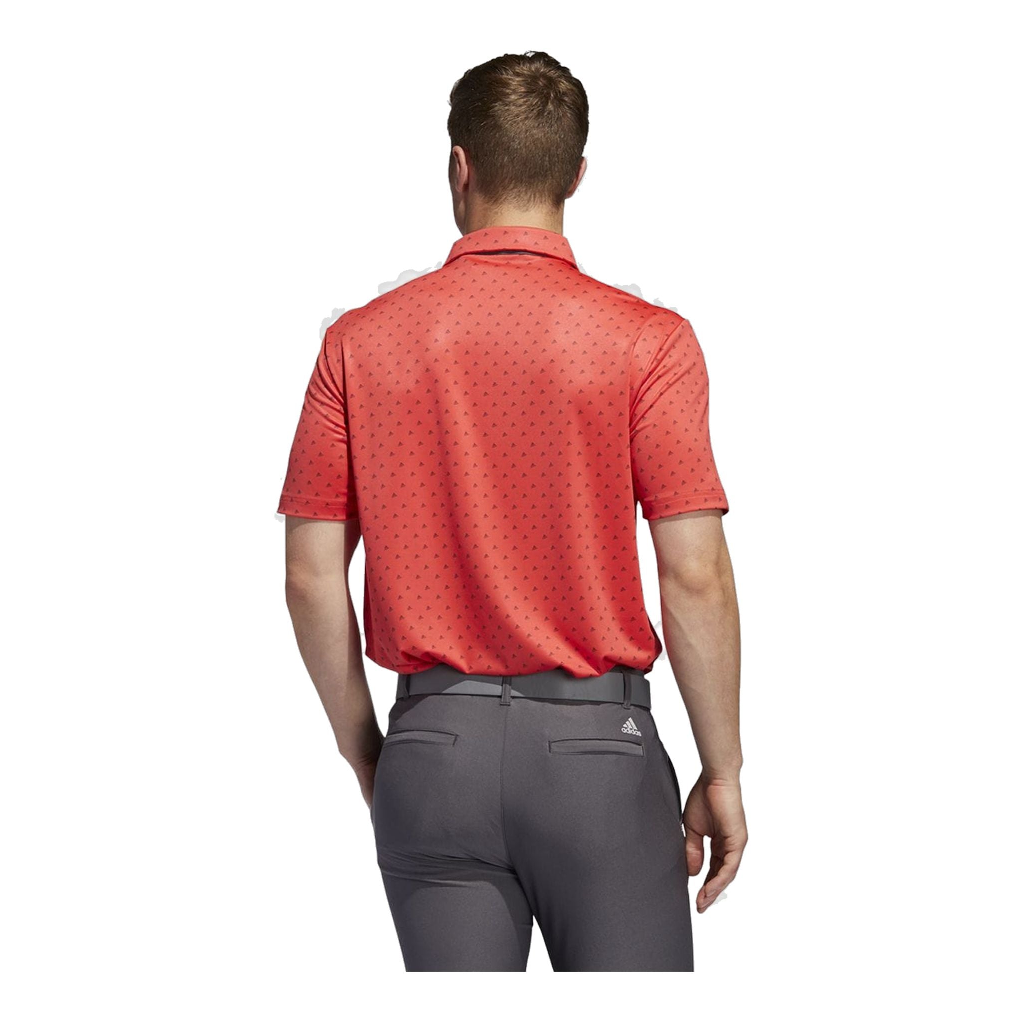 Adidas Ultimate365 Badge of Sort Polo Corallo/Grigio Uomo