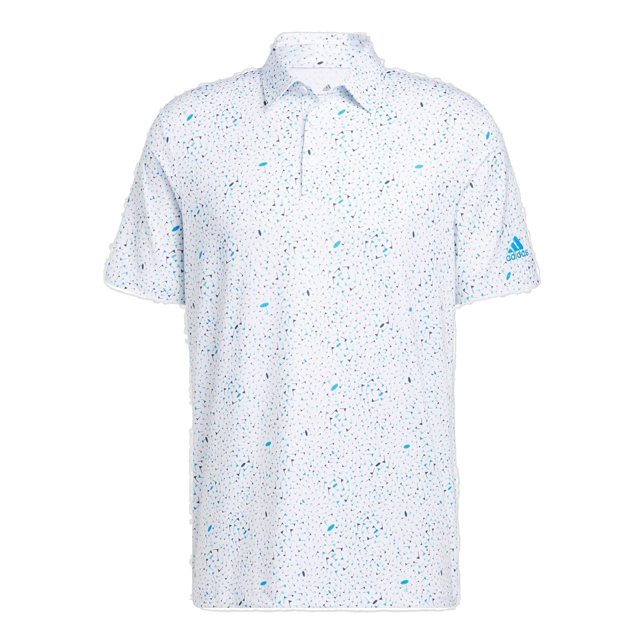 Adidas M Polo Flag Print Blue Rush/Semi Mint Rush/Crew Na Herren