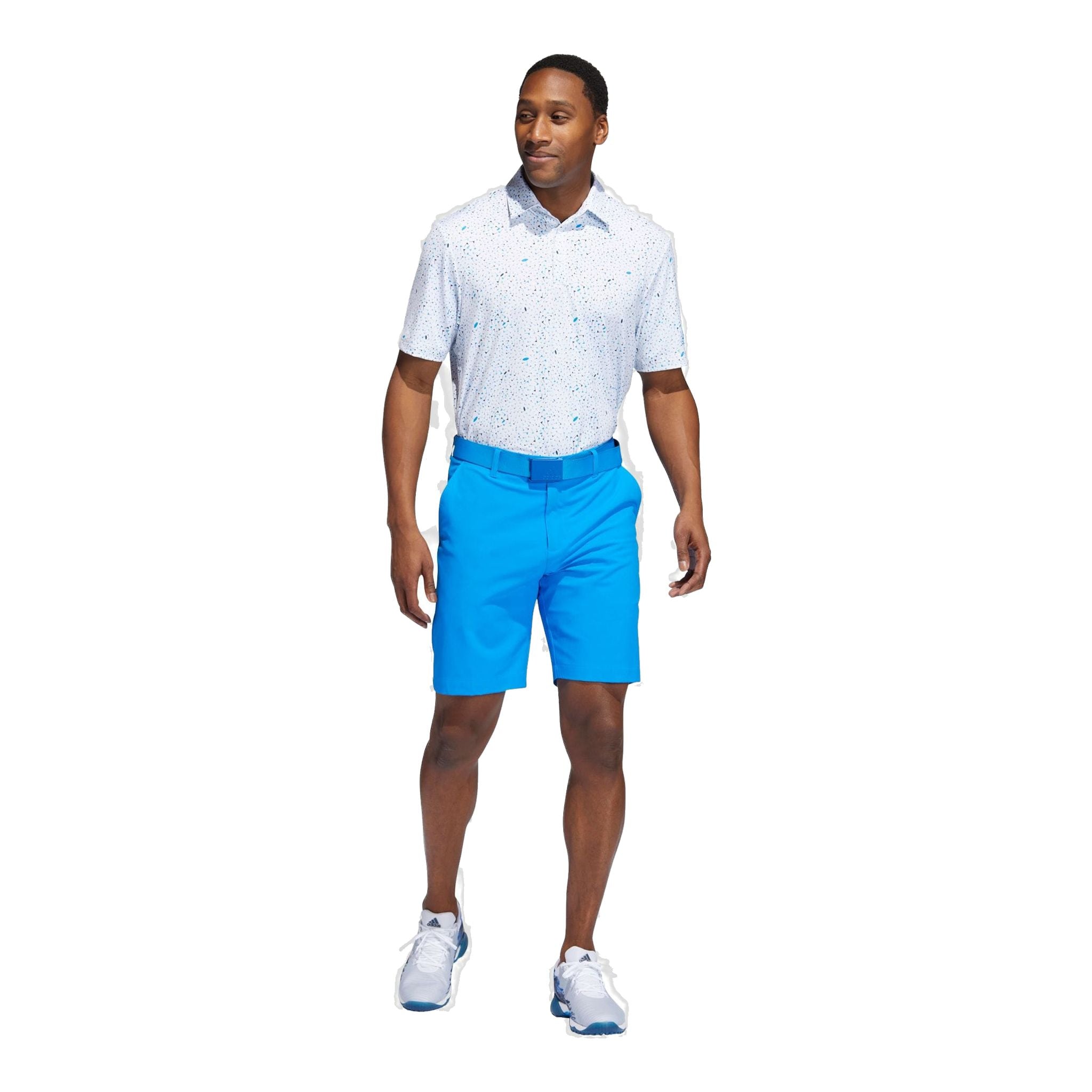 Adidas M Polo Flag Print Blu Rush/Semi Mint Rush/Crew Na Uomo
