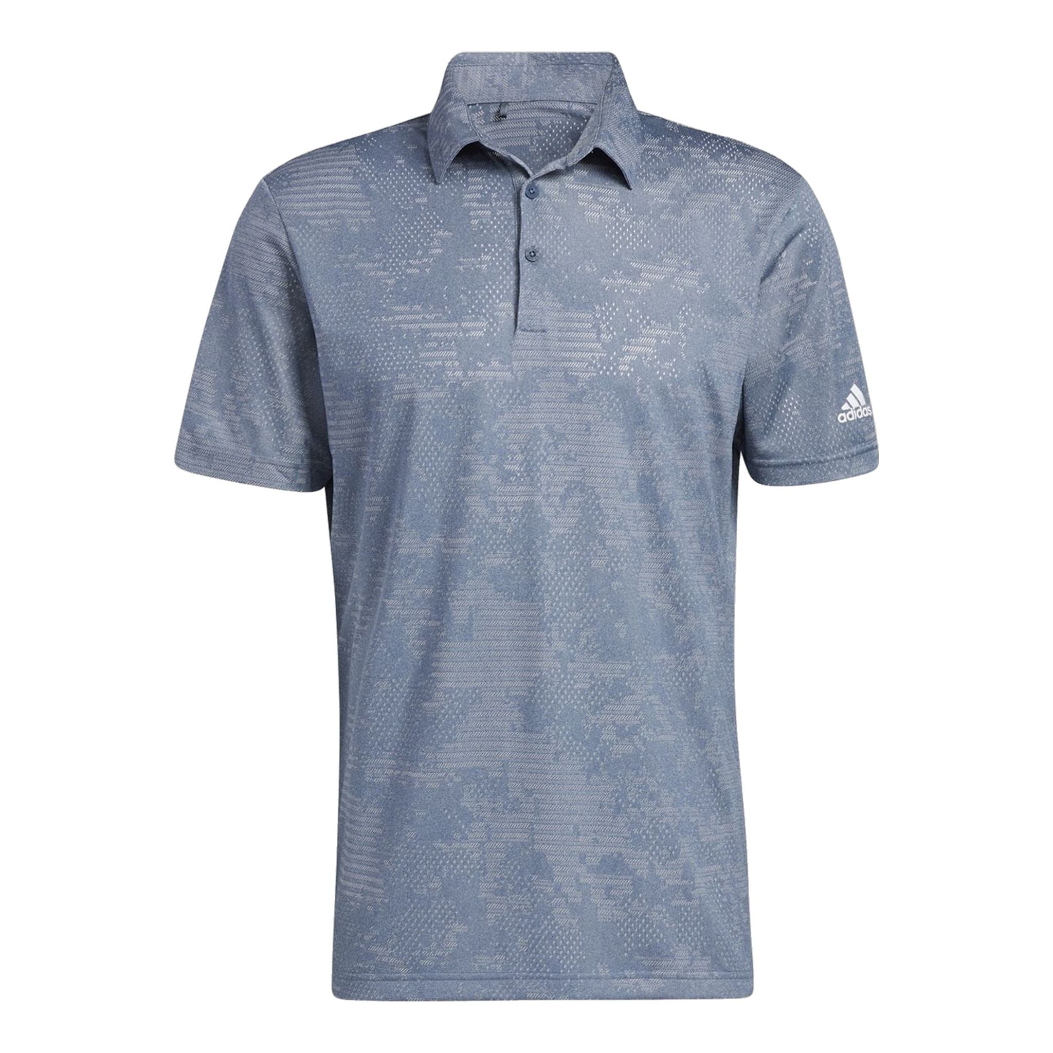 Polo Adidas Camo SS blu navy/grigio da uomo
