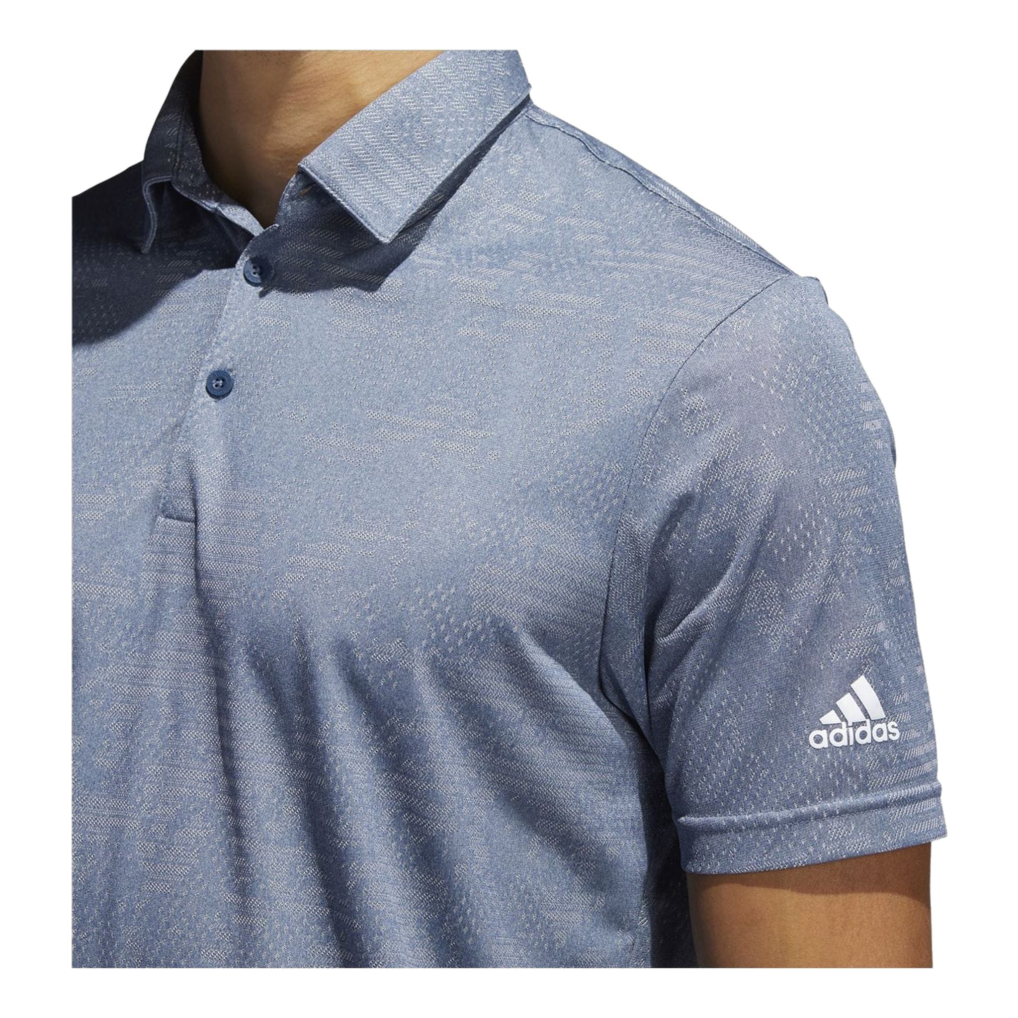 Polo Adidas Camo SS blu navy/grigio da uomo