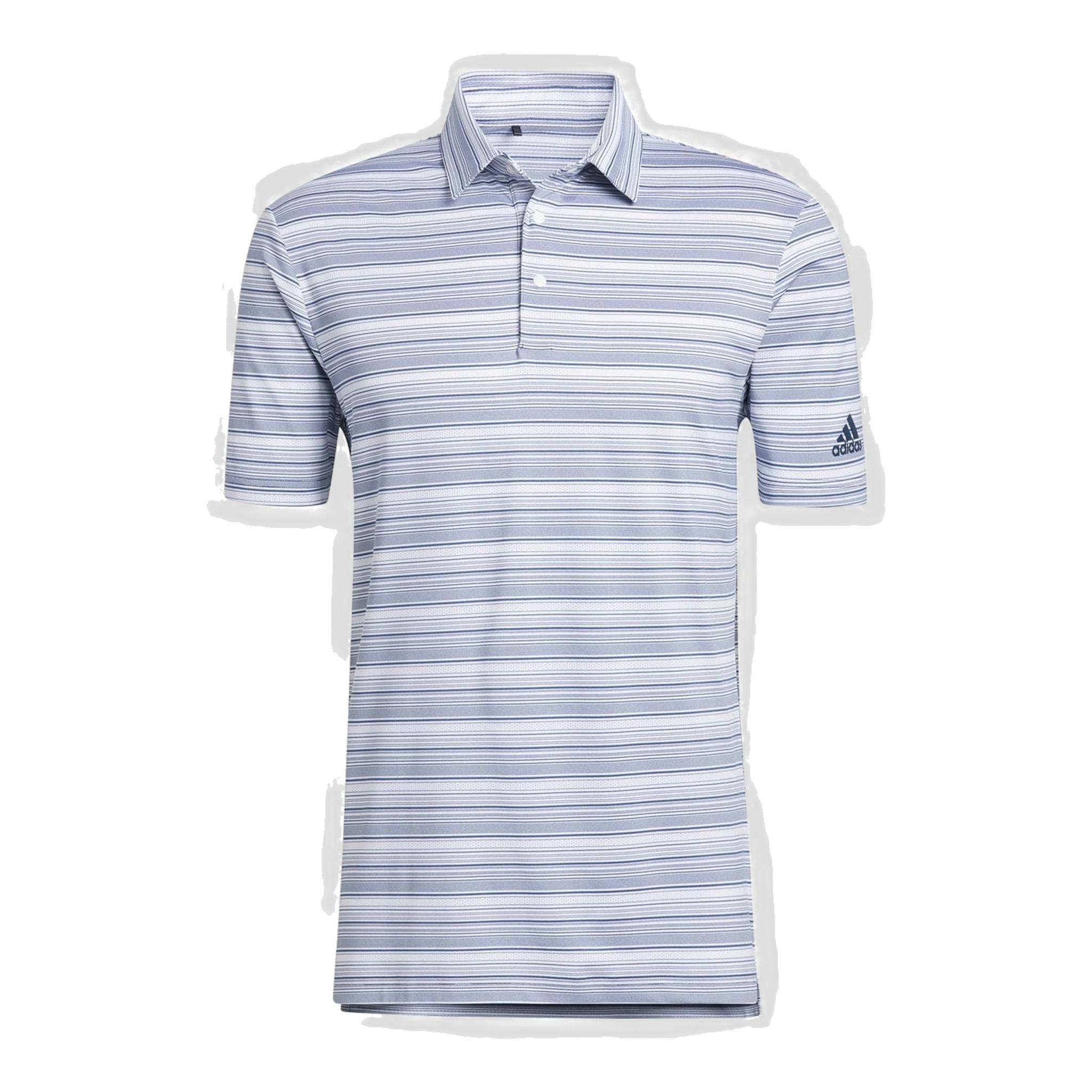 Adidas Heather Snap SS Polo blu navy/bianco uomo