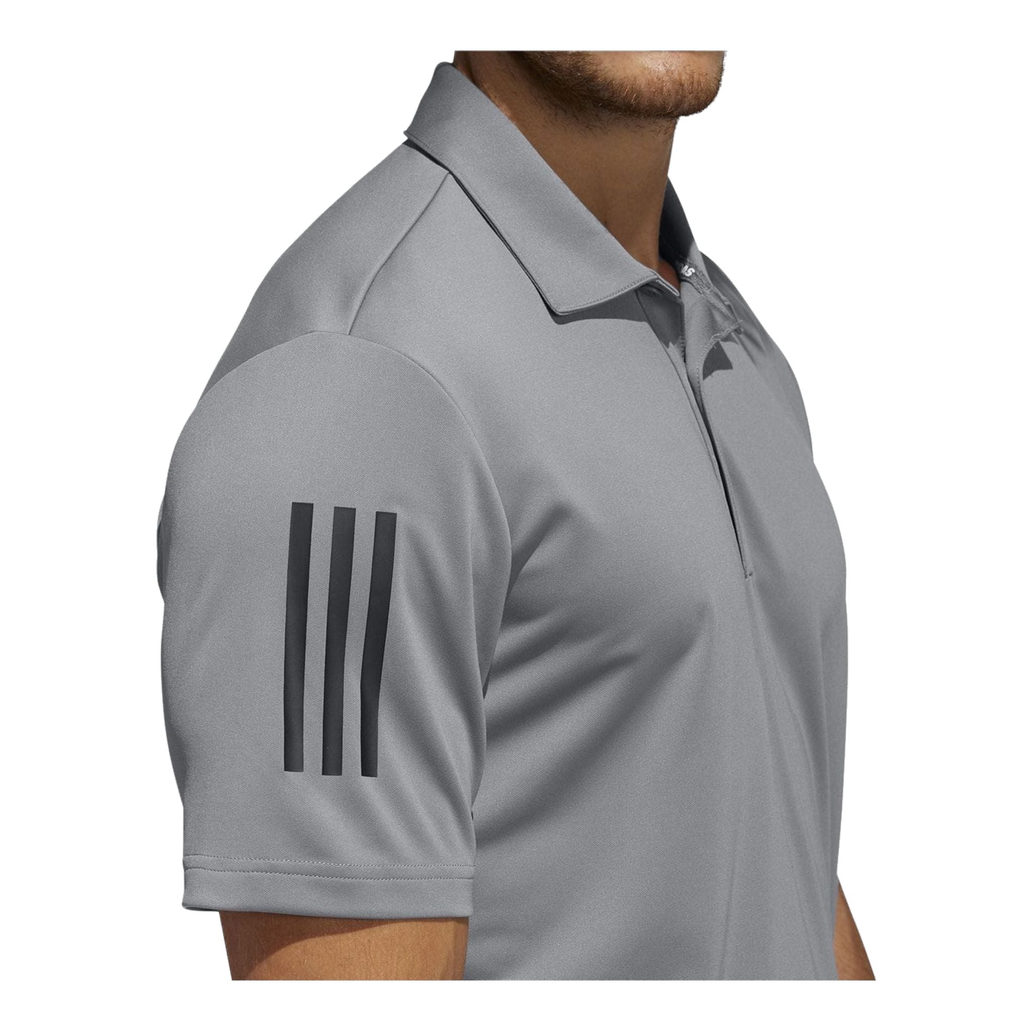Polo Adidas 3-Stripes Basic SS Grigio/Nero Uomo