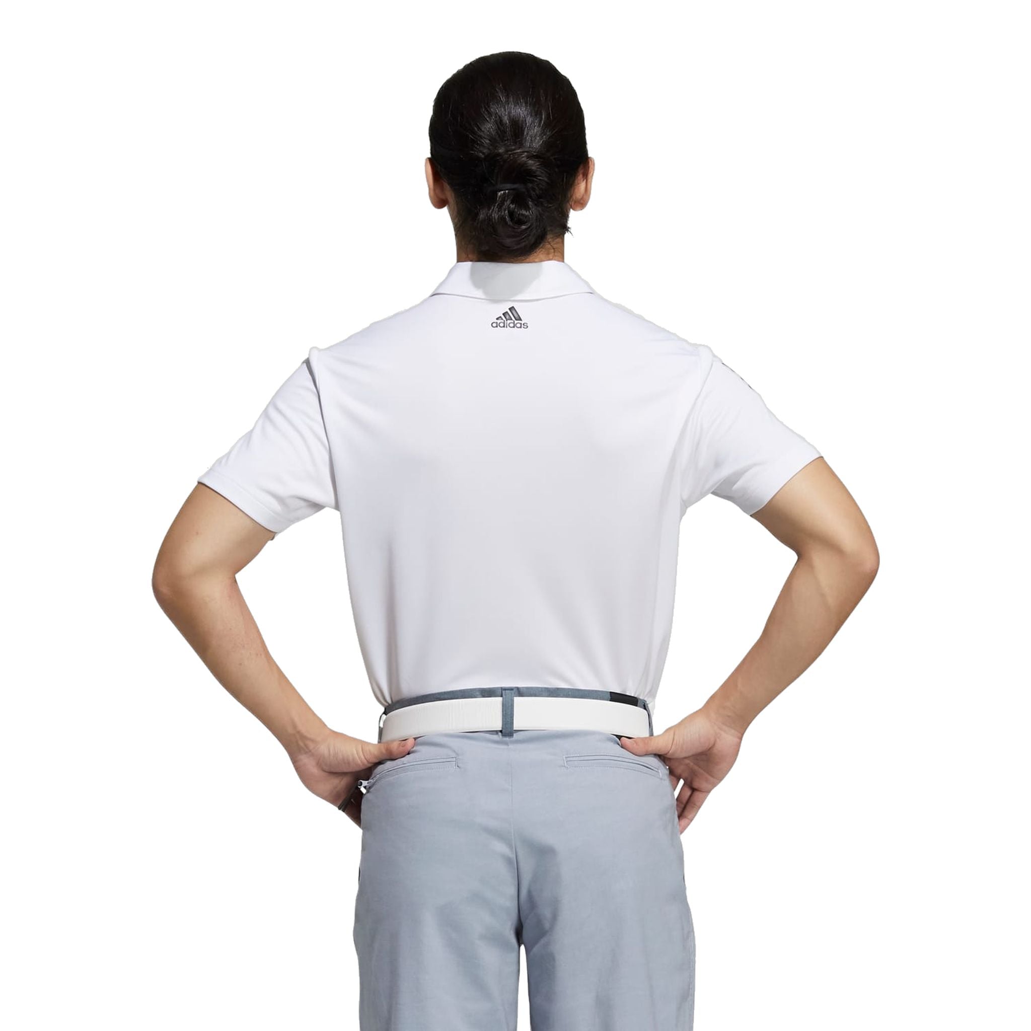 Polo Adidas 3-Stripes Basic SS Bianco/Nero Uomo