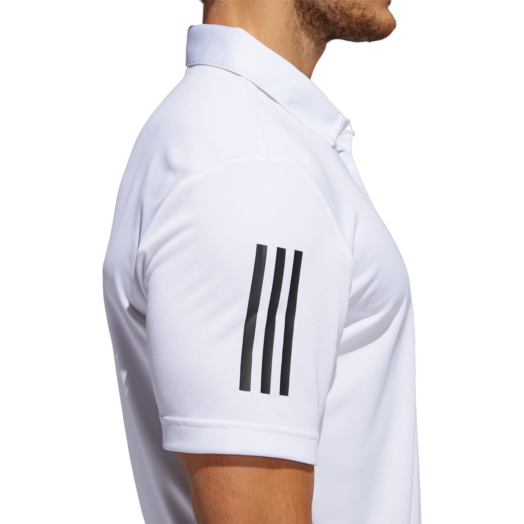 Polo Adidas 3-Stripes Basic SS Bianco/Nero Uomo