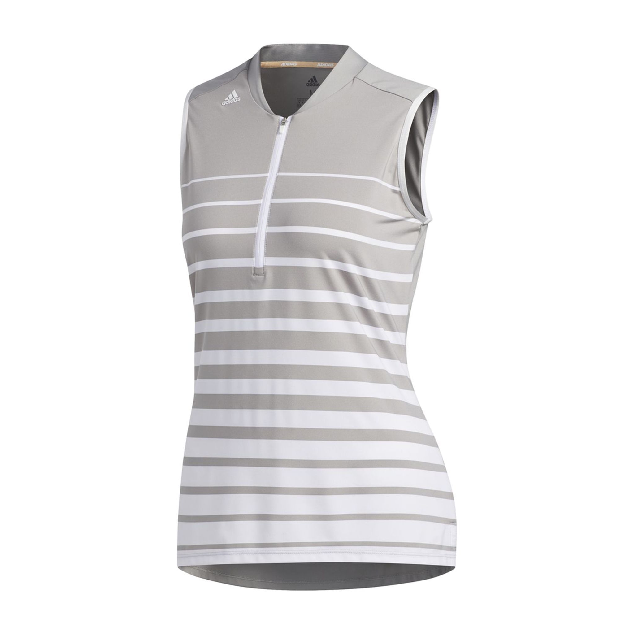 Adidas W Engineered Stripe SL Polo Bianco/Grigio Donna
