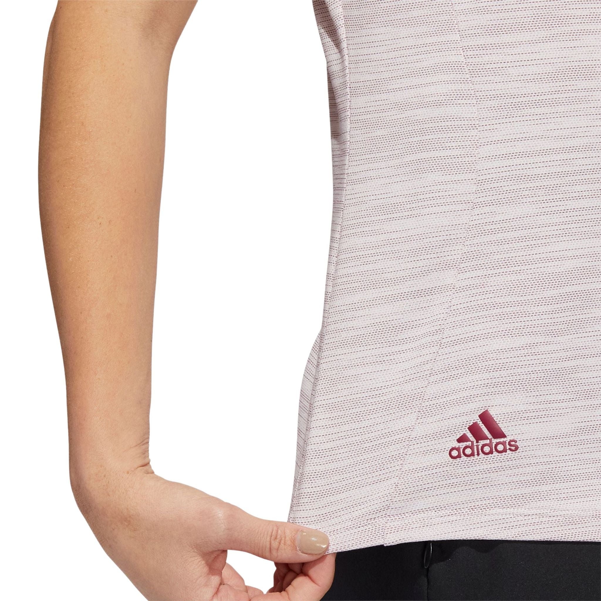 Adidas W Polo Spacedye Quasi Rosa/Legacy Borgogna Donna