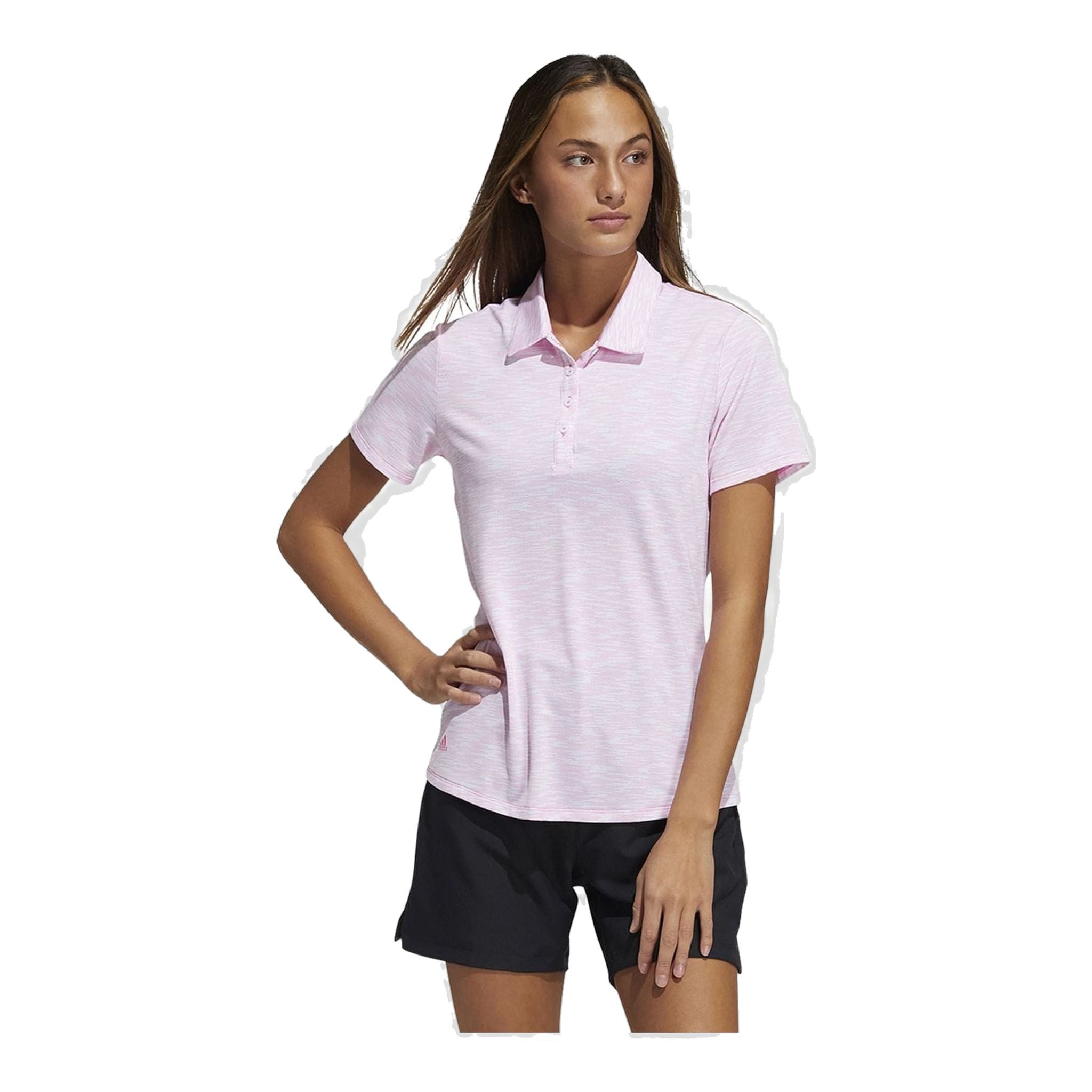 Adidas W Spacedye SS Polo Bianco/Rosa Donna