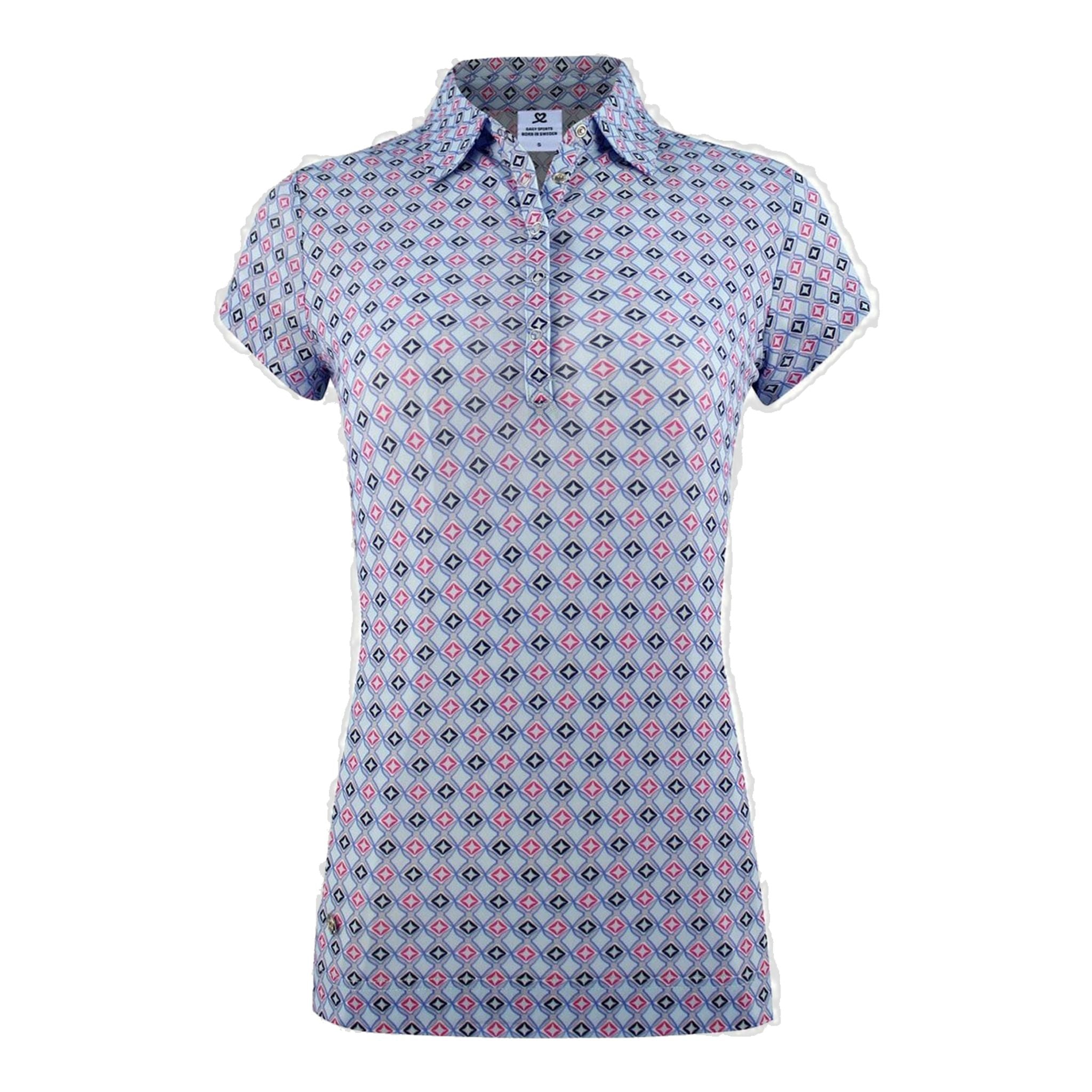 Polo sportiva quotidiana SS W Sue Mesh Cap Breeze Donna