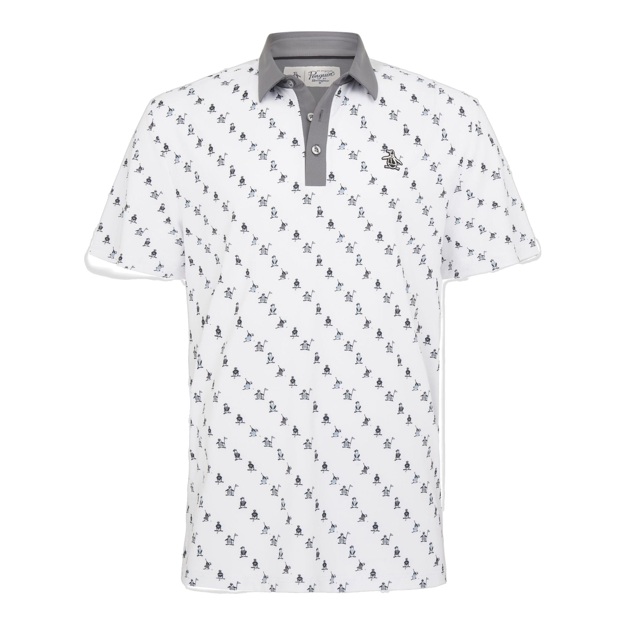 Polo da golf originale Penguin Swinging Pete Novelty da uomo