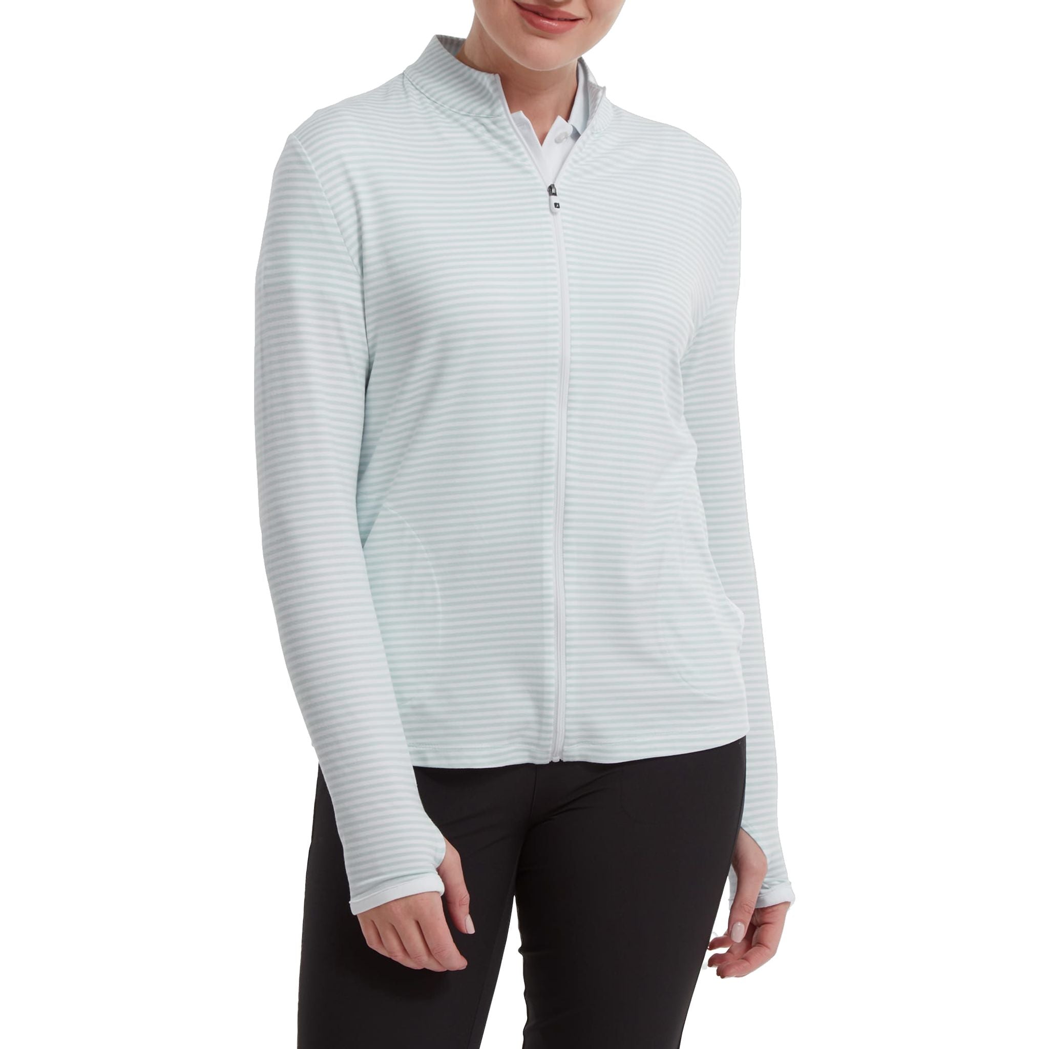 Giacca da donna con strato intermedio in jersey a righe Footjoy