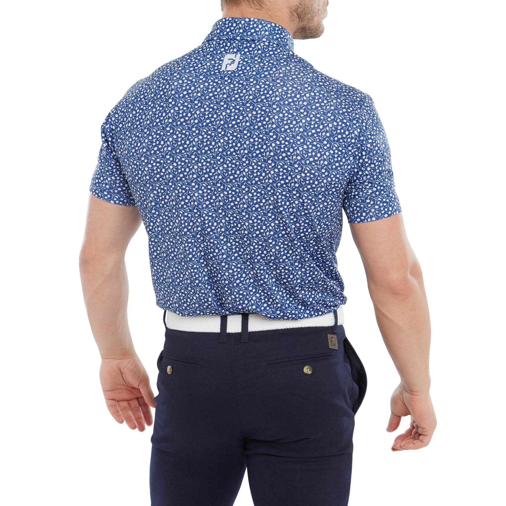 Polo da uomo Footjoy Tossed Tulips