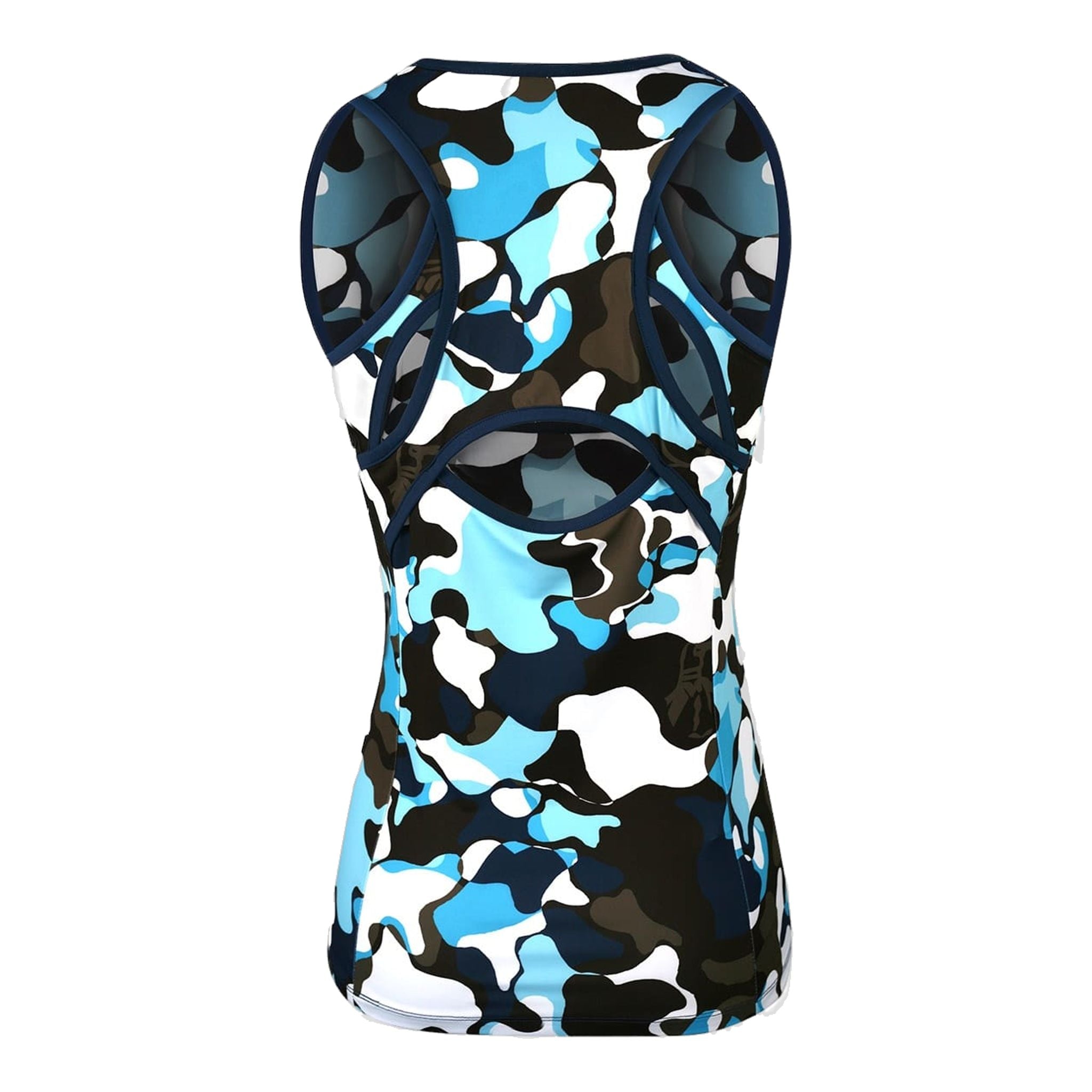 Top da donna con stampa astratta con scollo a V originale Penguin