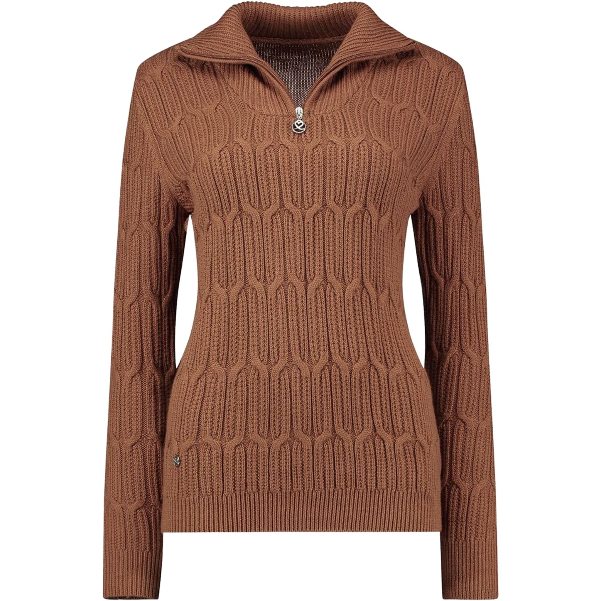 Pullover a vento foderato in oliva quotidiano sportivo da donna