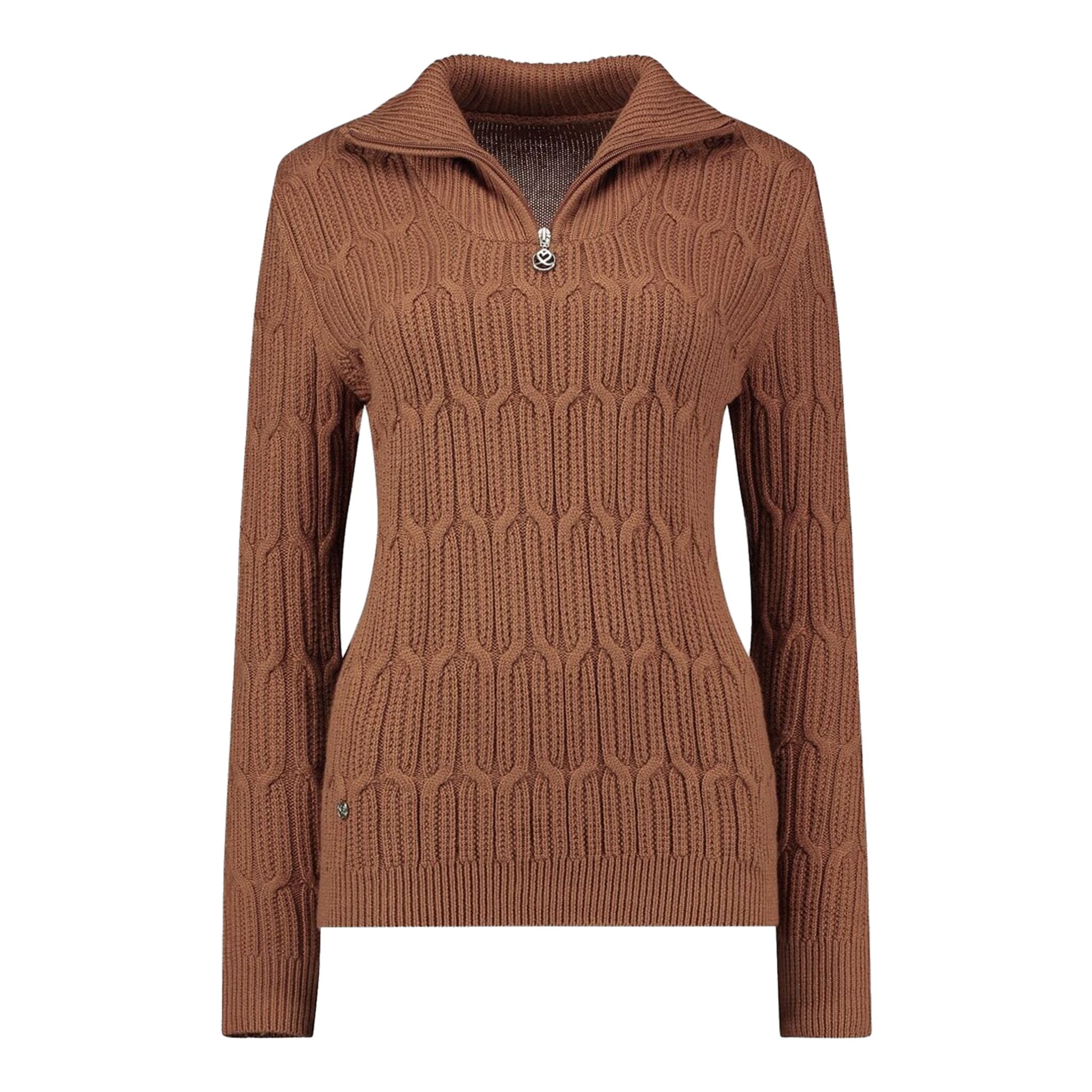 Pullover a vento foderato in oliva quotidiano sportivo da donna