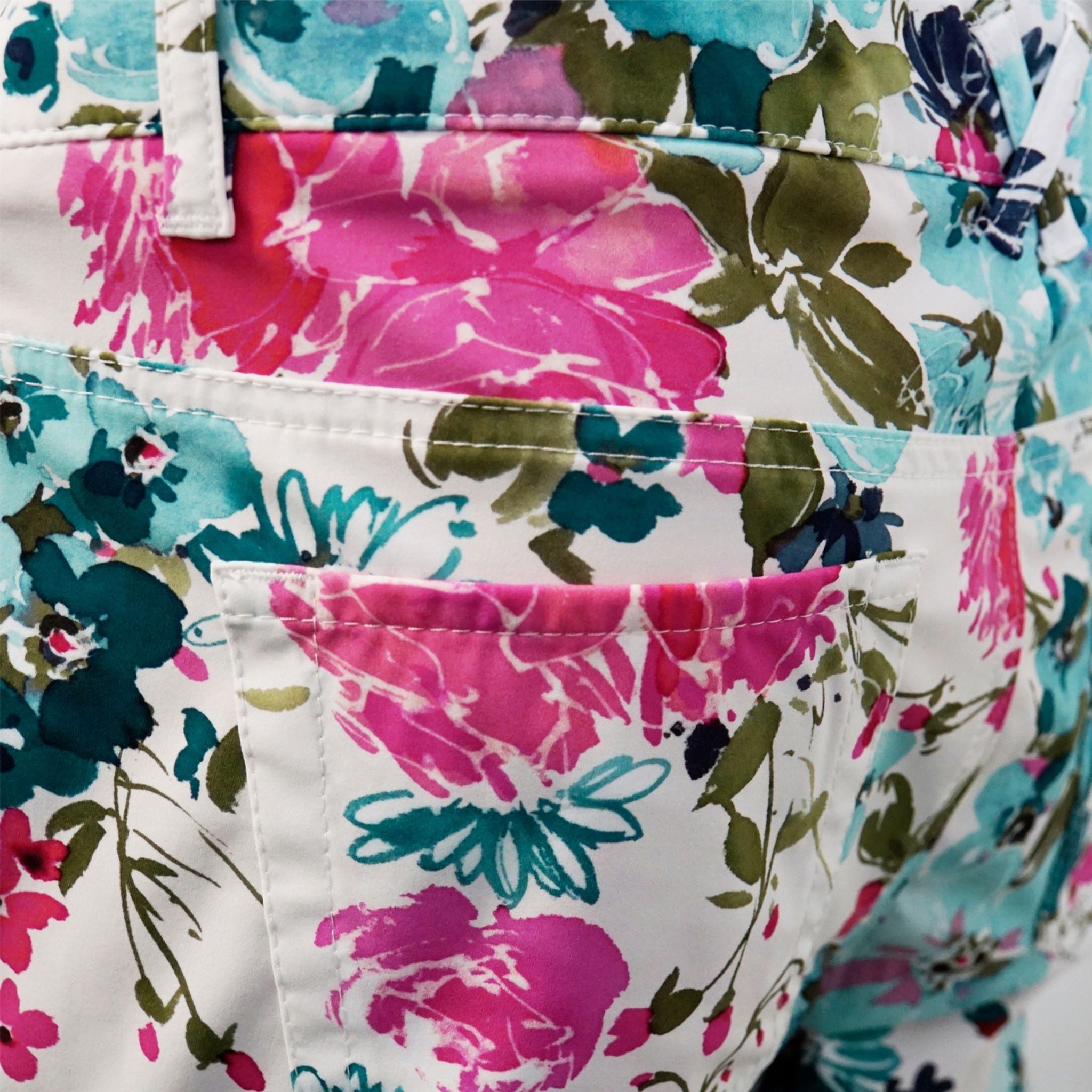 Pantaloni Alberto Mona Jersey Flower 7/8 donna