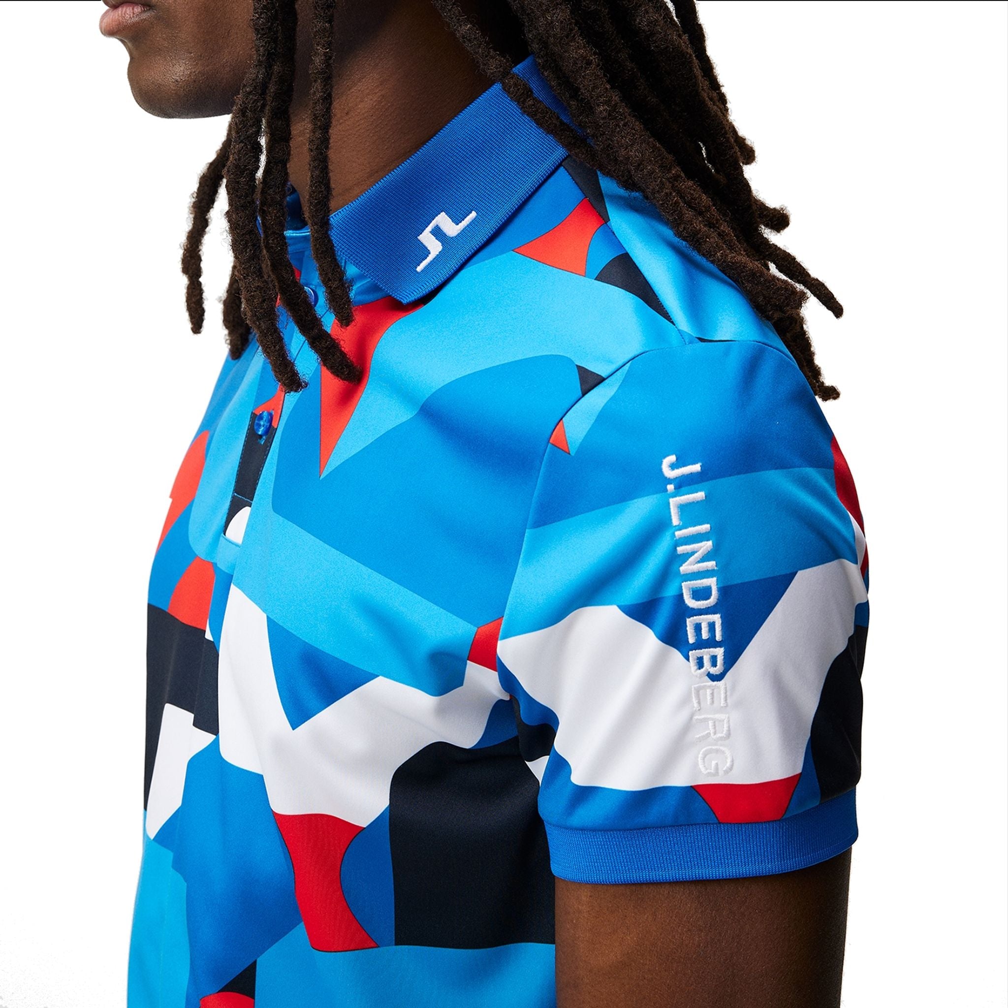 Polo da uomo J. Lindeberg Tour Tech Print