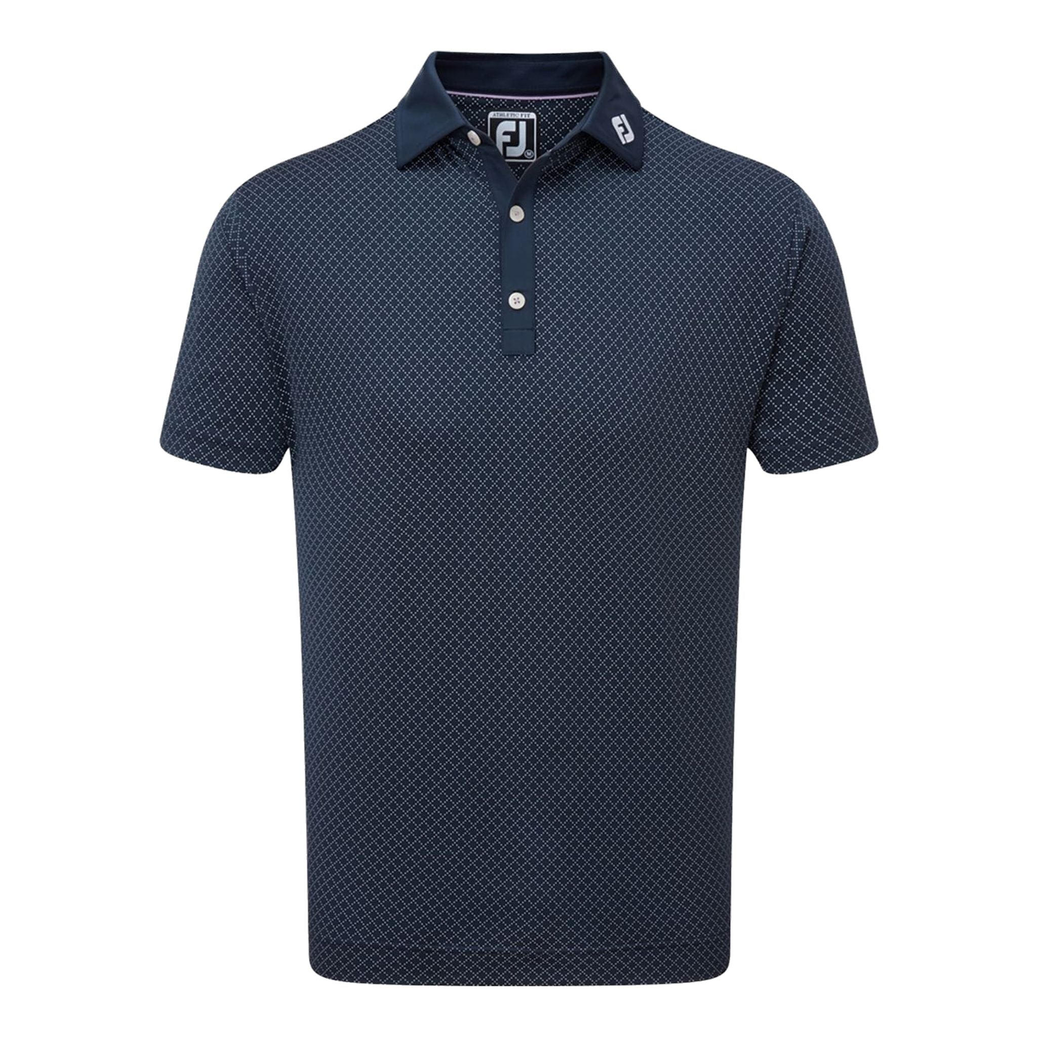 Polo da uomo Footjoy Diamond Dot Print Lisle