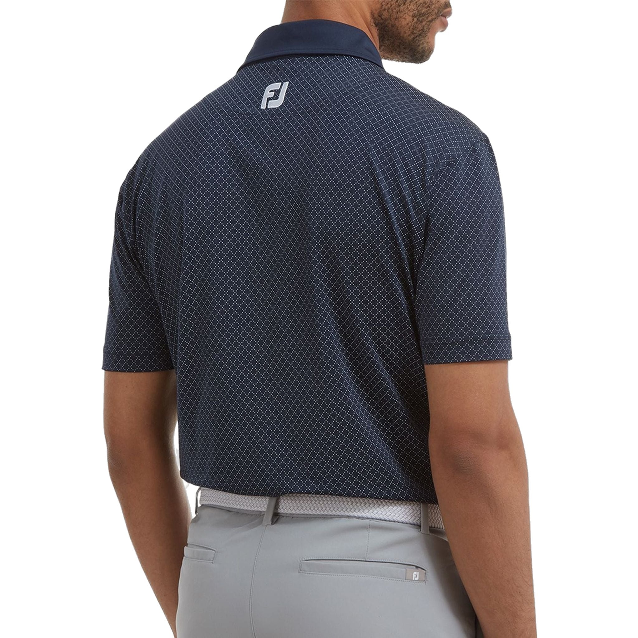 Polo da uomo Footjoy Diamond Dot Print Lisle