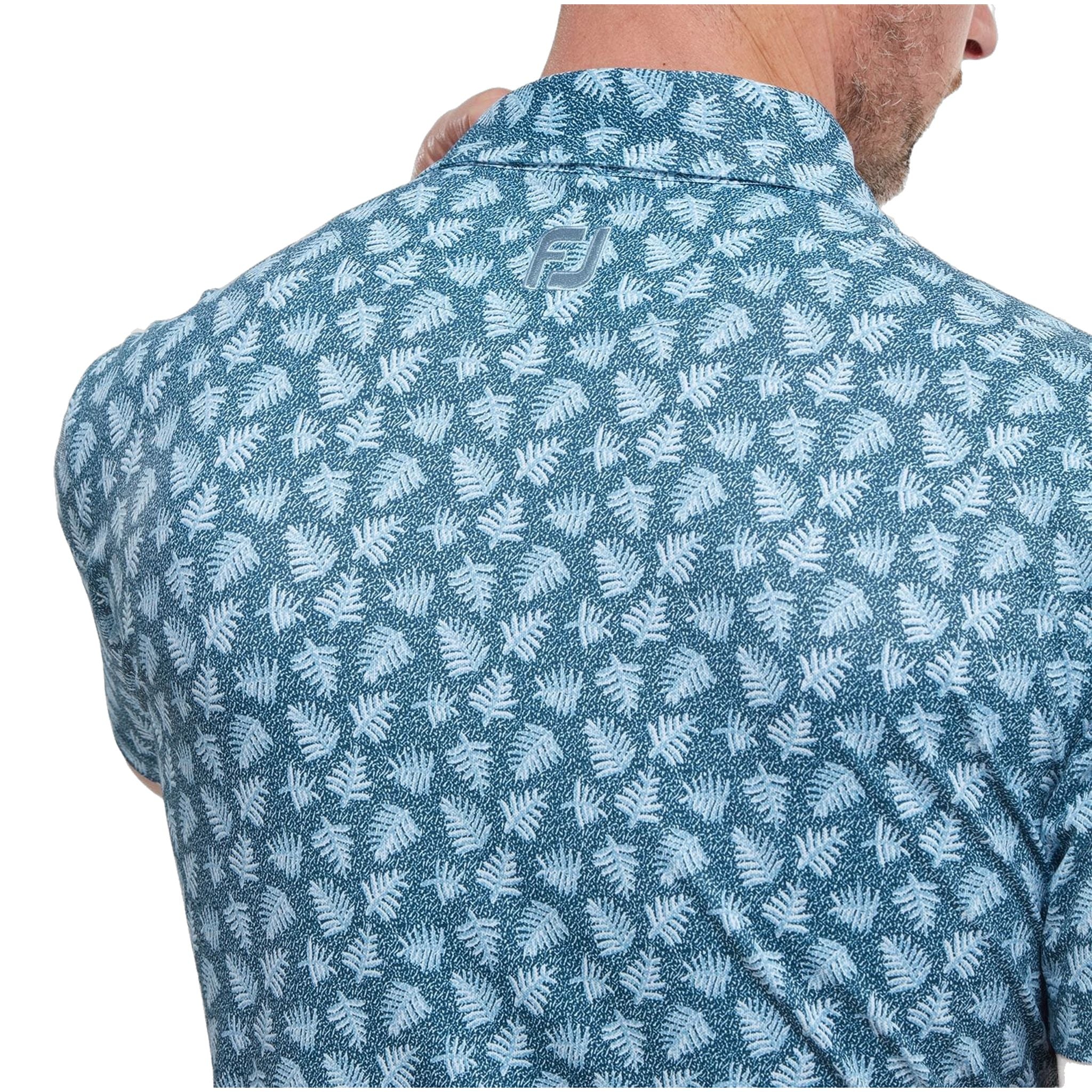 Polo da uomo Footjoy Shadow Palm Print