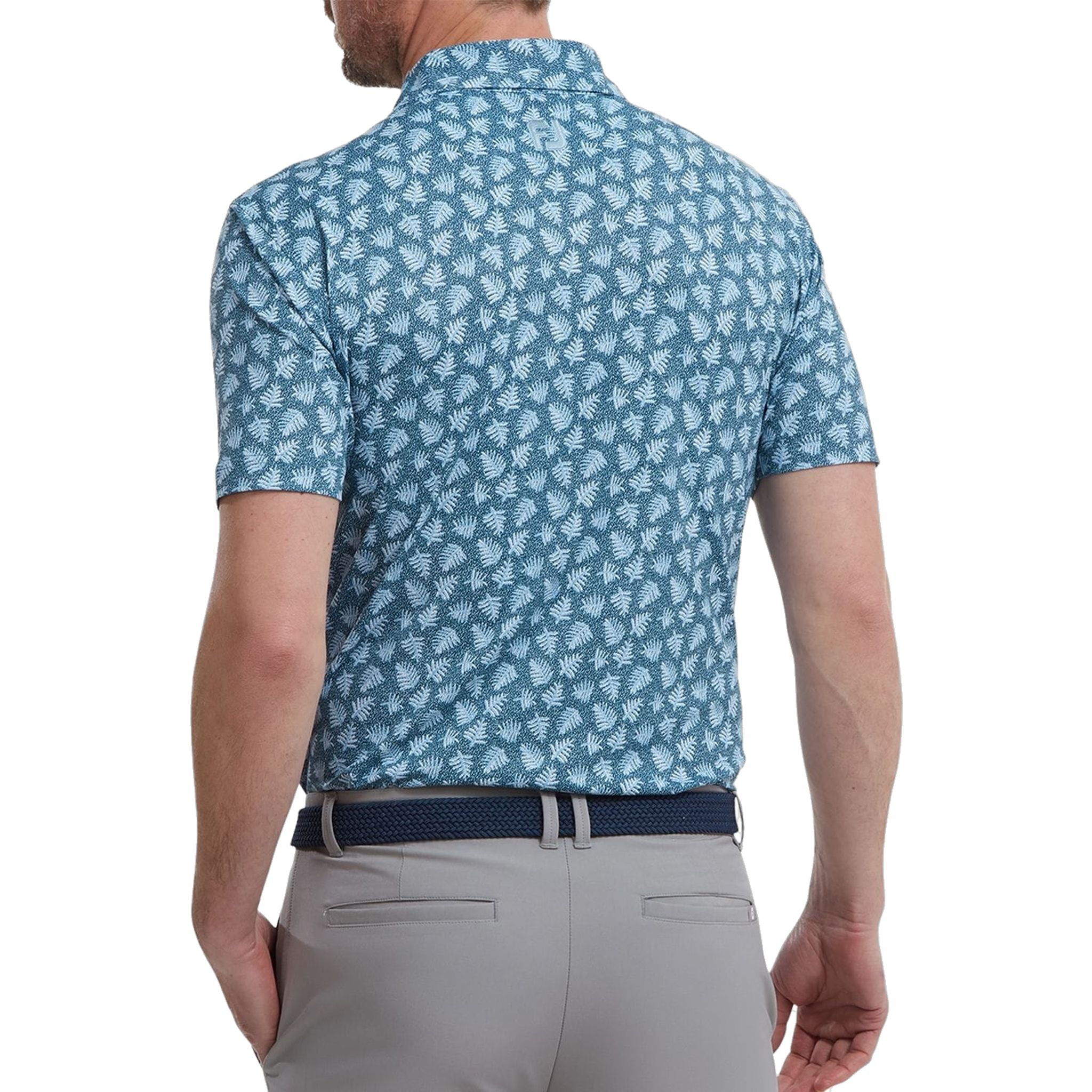 Polo da uomo Footjoy Shadow Palm Print