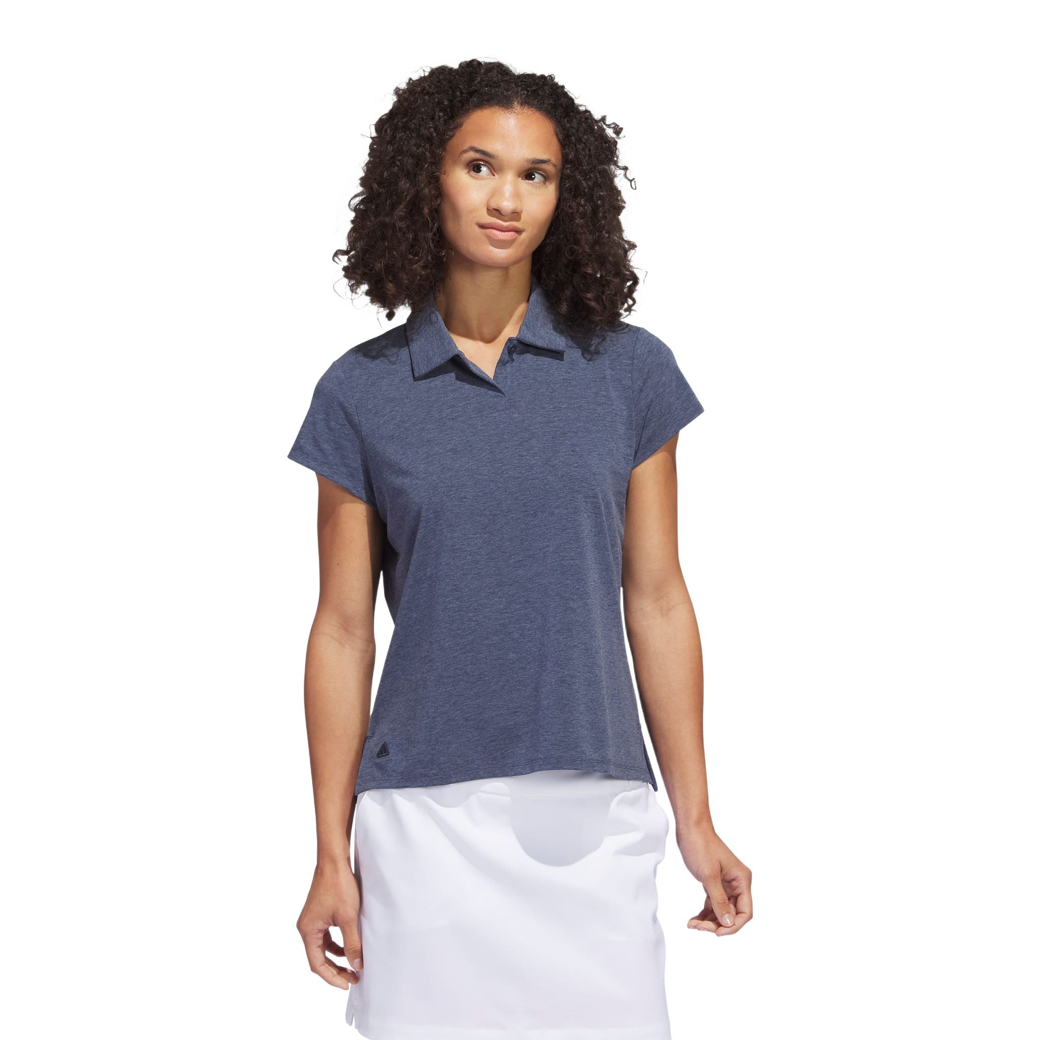 Polo da donna Adidas Go-To Heathered