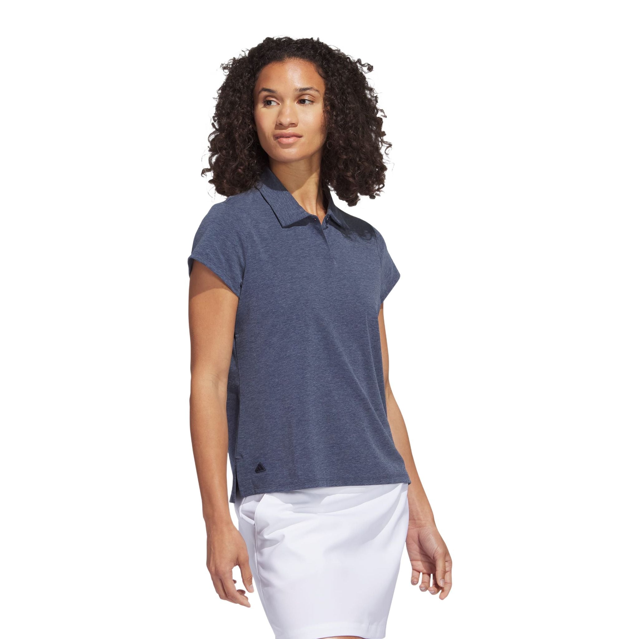 Polo da donna Adidas Go-To Heathered