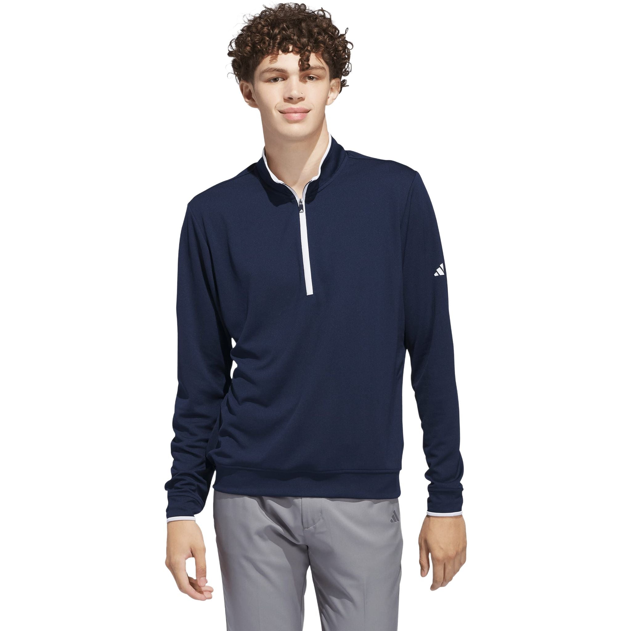 Adidas UPF Maglione leggero con zip a 1/4 da uomo