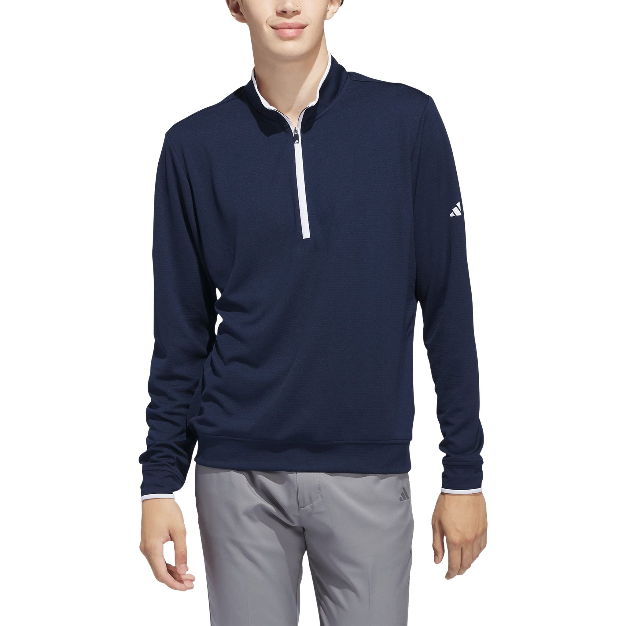 Adidas UPF Maglione leggero con zip a 1/4 da uomo