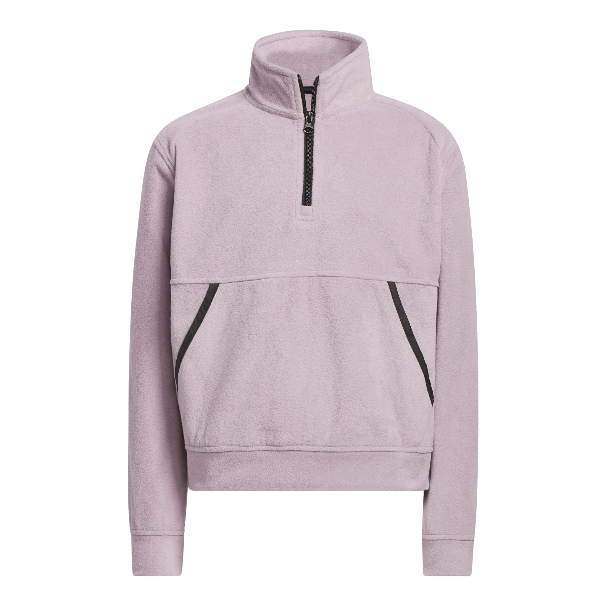 Giacca in pile con zip 1/4 Adidas da donna