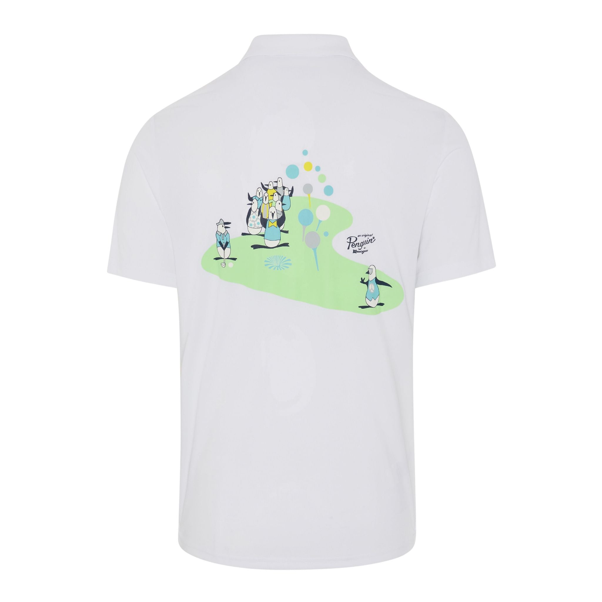 Original Penguin Quiet Please Graphic Oxford Polo Herren