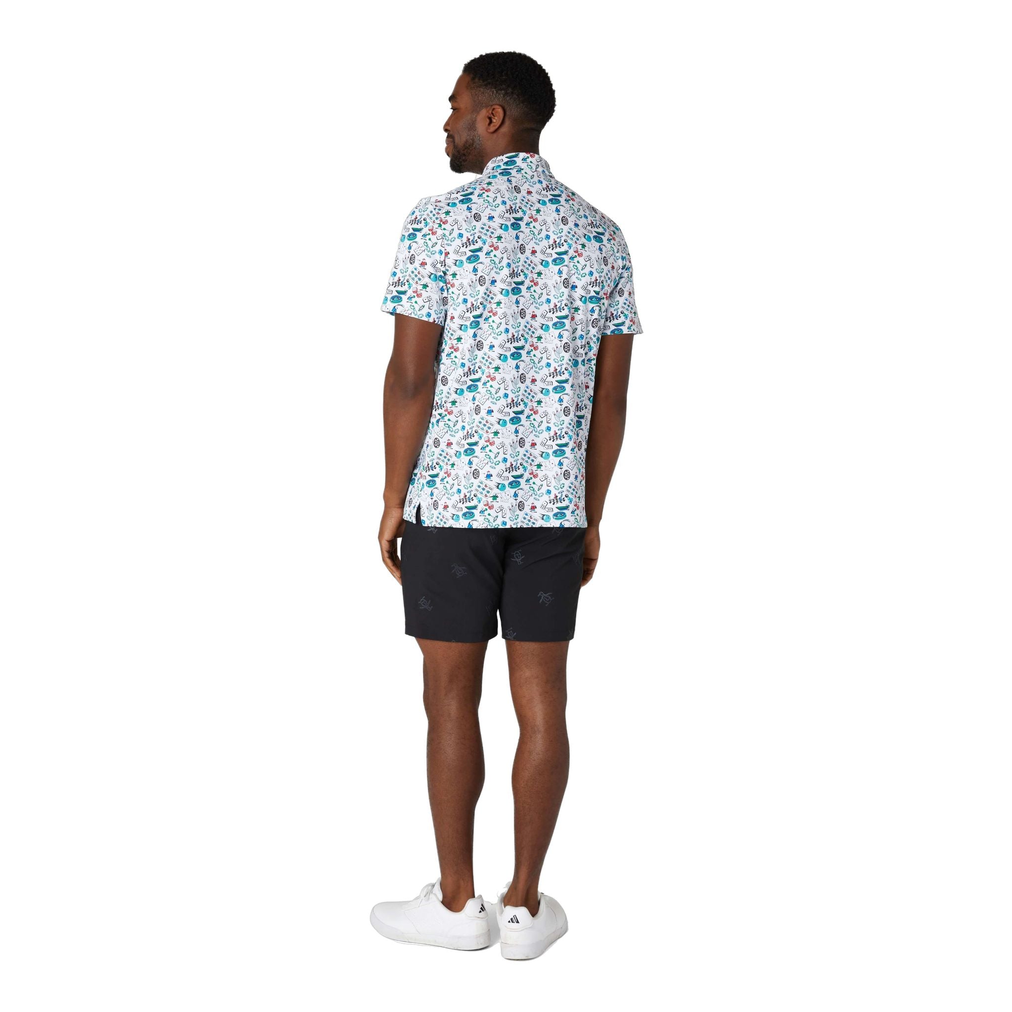 Polo originale Penguin Roadmap All-Over Novelty da uomo