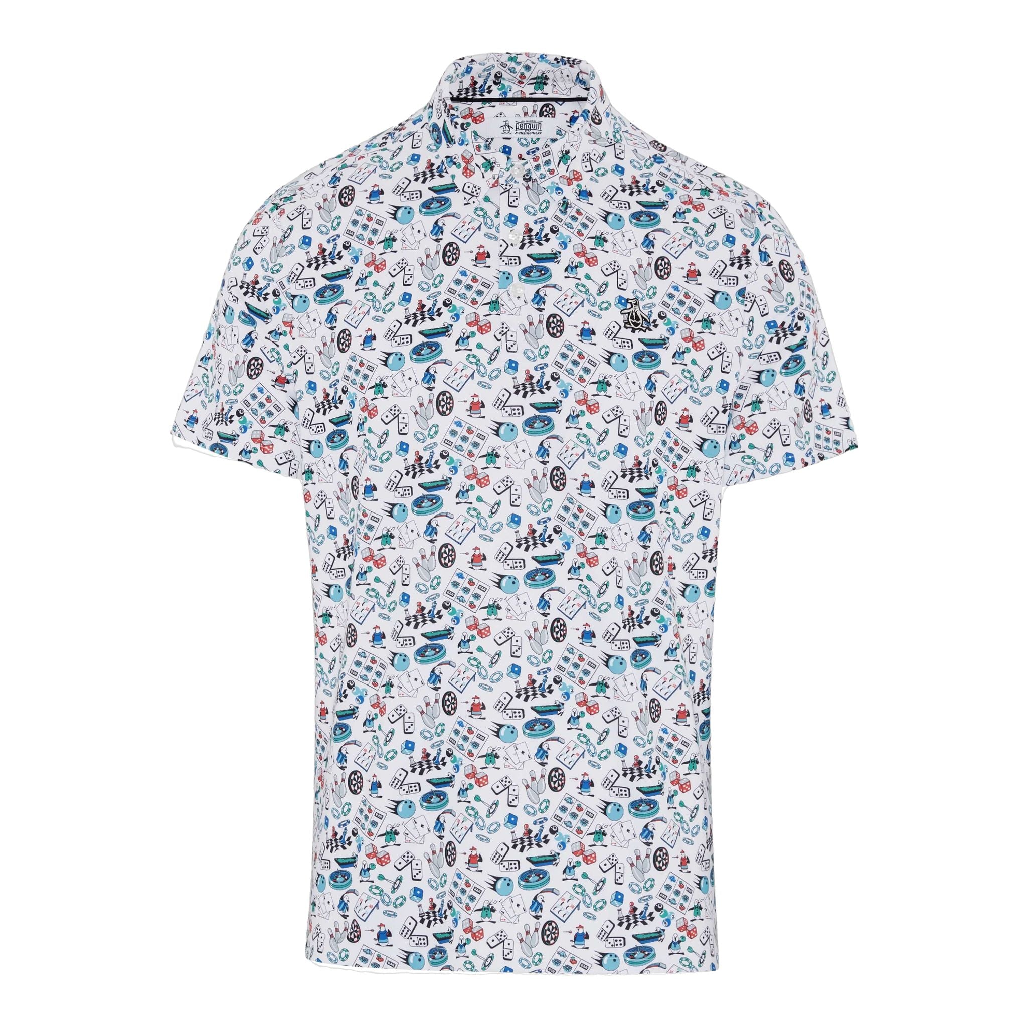 Polo originale Penguin Roadmap All-Over Novelty da uomo