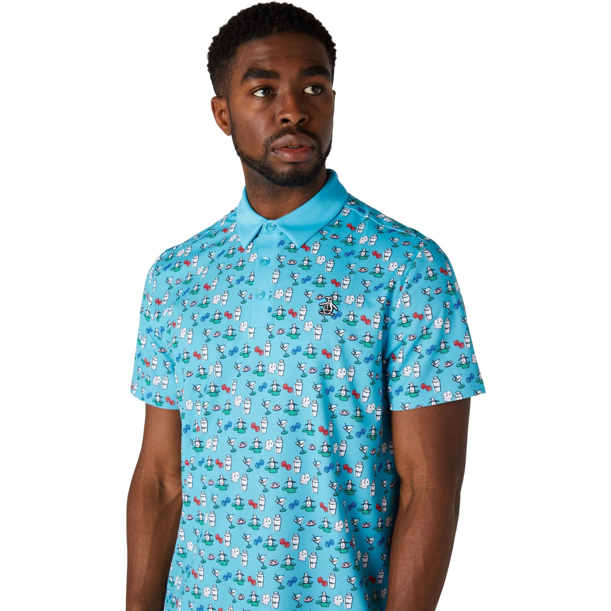 Polo da uomo con stampa integrale Original Penguin Player