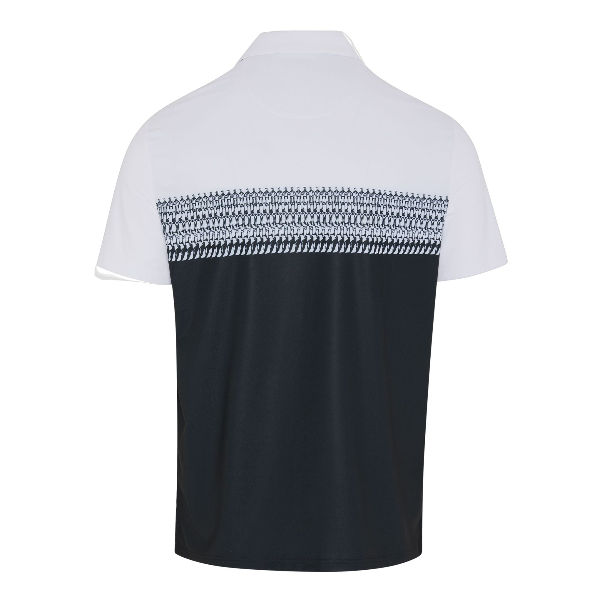 Polo da uomo con stampa a blocchi a righe originali Penguin Engineered Novelty